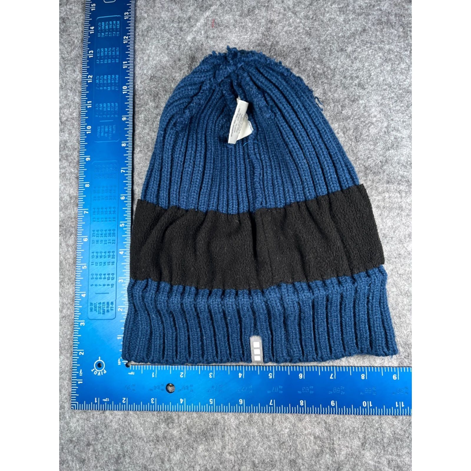 Vintage Elevate Beanie Toque Adult One Size Blue Knit Acrylic Poly Lined Hat Mens Beanie Outdoor Ski 90s Theme Size ONE SIZE - 6 Thumbnail