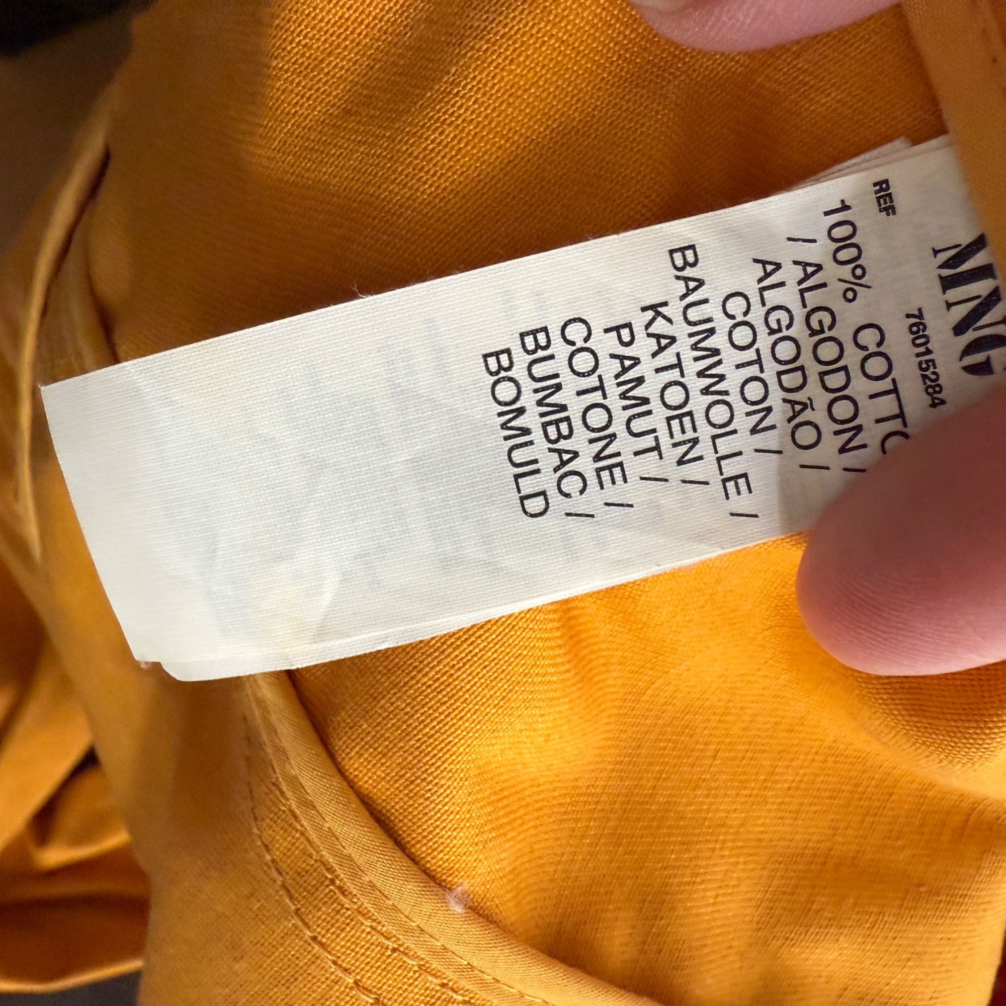 Mango Womens Yellow Double-Breasted Trench Coat With Adjustable Be Size S / US 4 / IT 40 - 7 Thumbnail