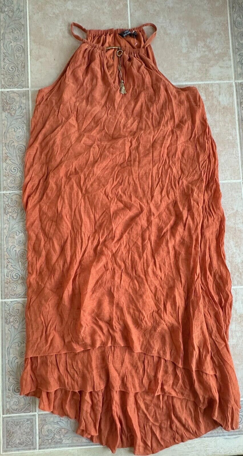 Designer mlle Gabrielle Burnt Orange dress full Dress Size 3X Size 3XL / US 20-22 - 1 Thumbnail