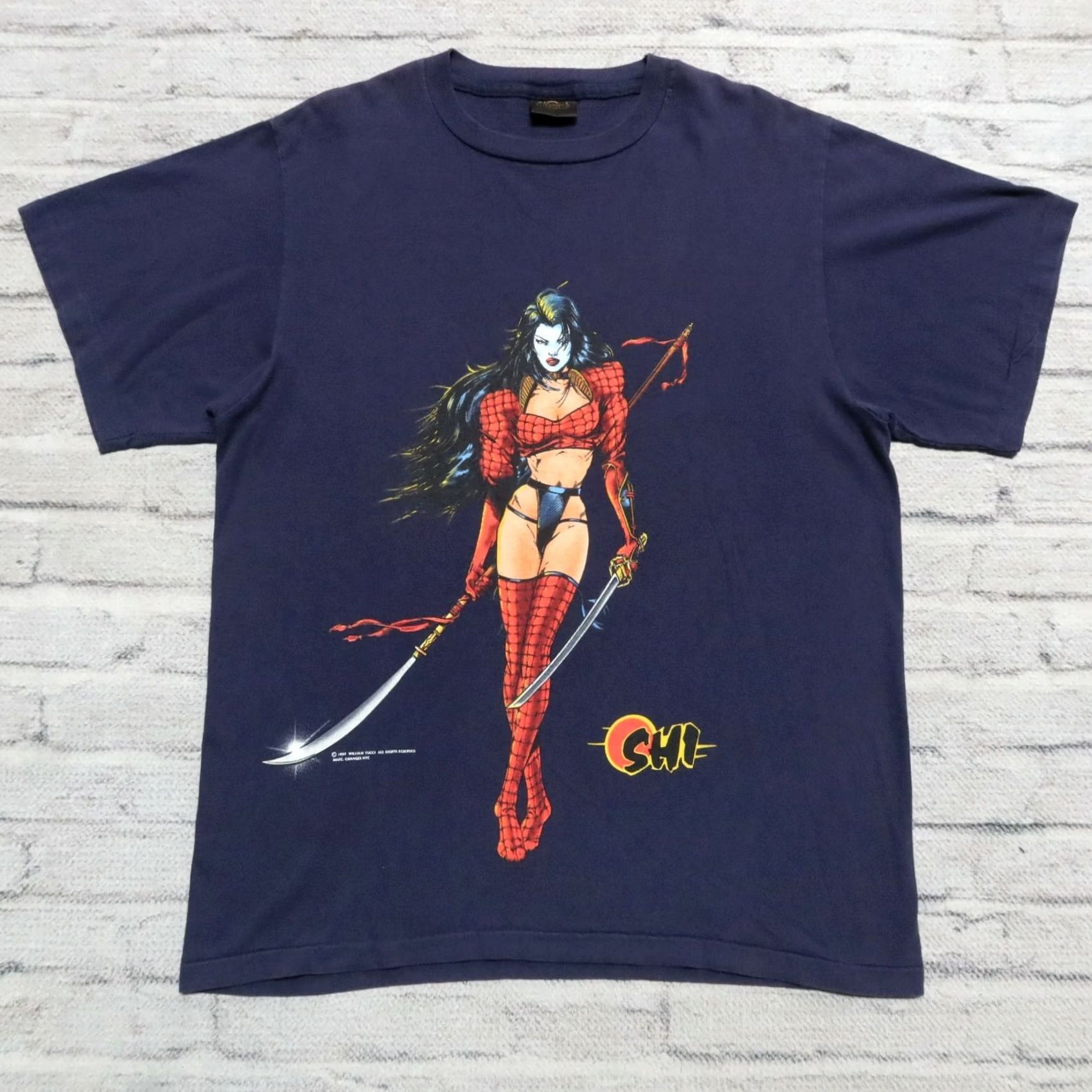 Changes Vintage Shi Lady Death Shirt Navy XL Mens X-Large 1997 Changes Shirt 90s Size US XL / EU 56 / 4 - 2 Thumbnail
