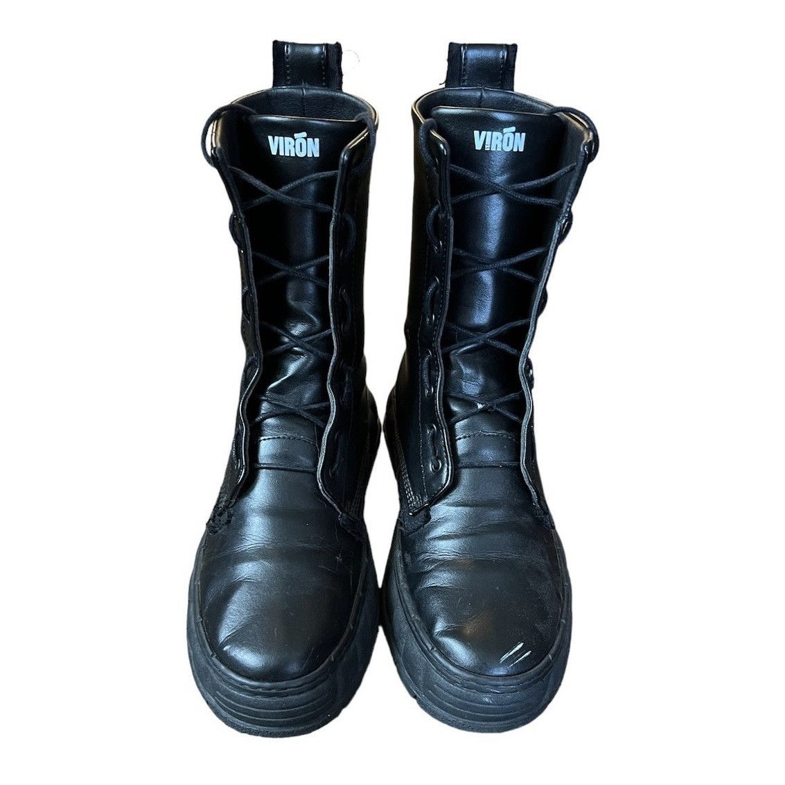 VIRON 1992Z Black Apple Virón Boots (Vegan) Size US 7 / EU 40 - 1 Thumbnail