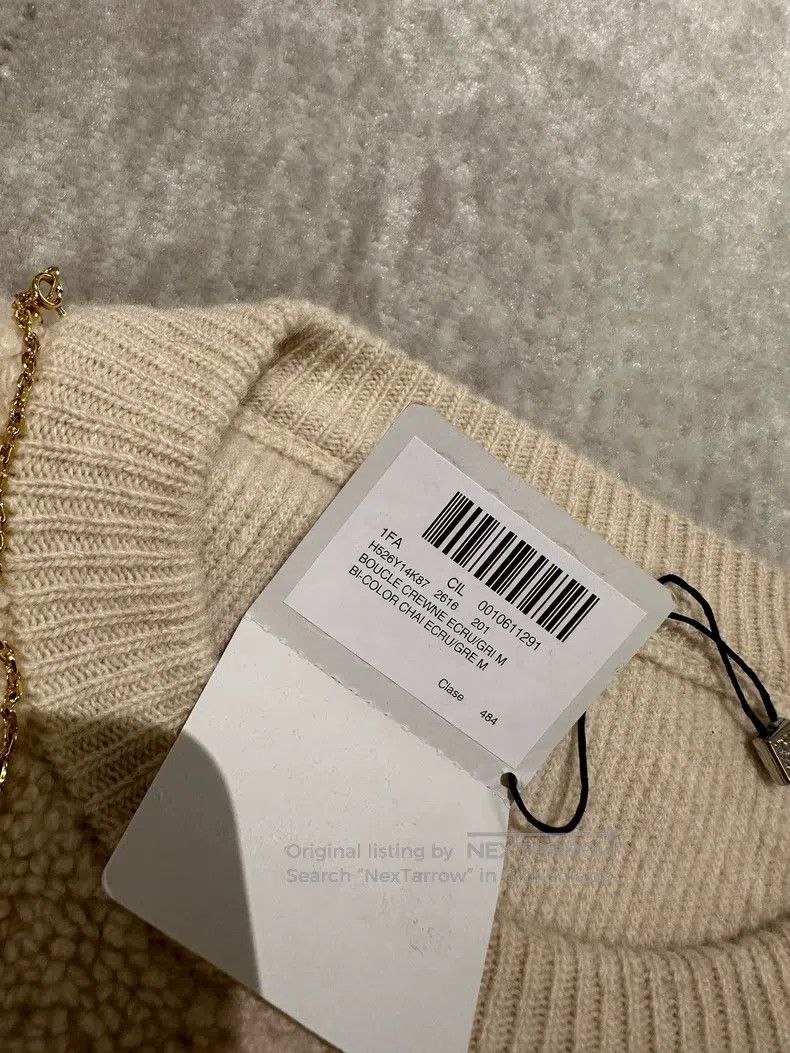 Loewe Loewe Gray and white colorblock knit sweater Size M / US 6-8 / IT 42-44 - 5 Thumbnail