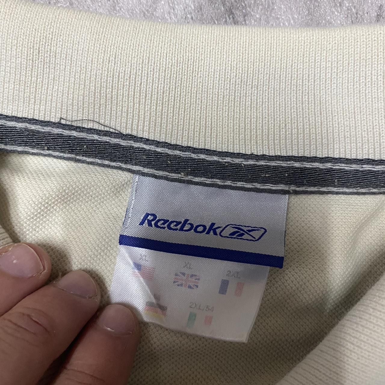 Reebok Cream Reebok polo shirt with embroidered logo polo Size US XL / EU 56 / 4 - 4 Thumbnail