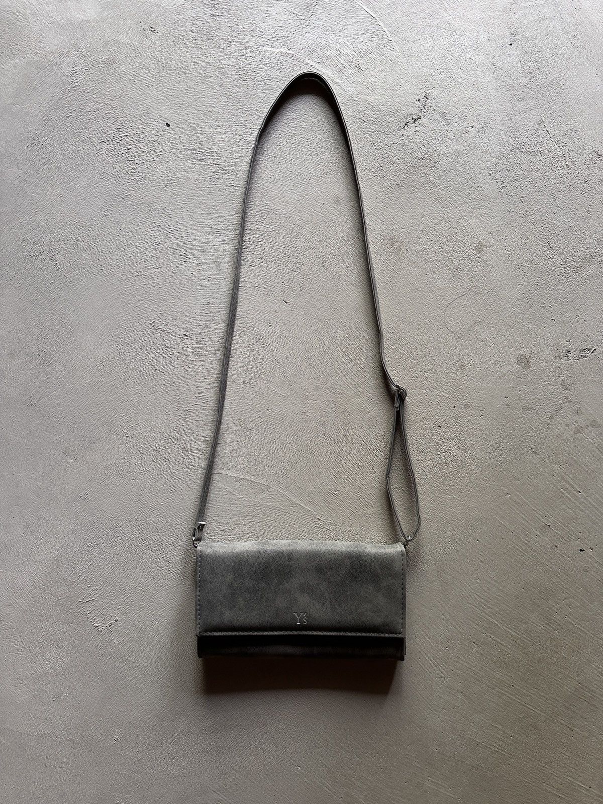 Japanese Brand × Vintage × Yohji Yamamoto vintage y's yohji yamamoto grey suede clutch purse bag Size ONE SIZE - 1 Thumbnail