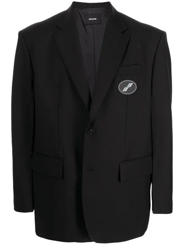 WE11DONE Black blazer avant guard style by We11done Size 44L - 1 Thumbnail