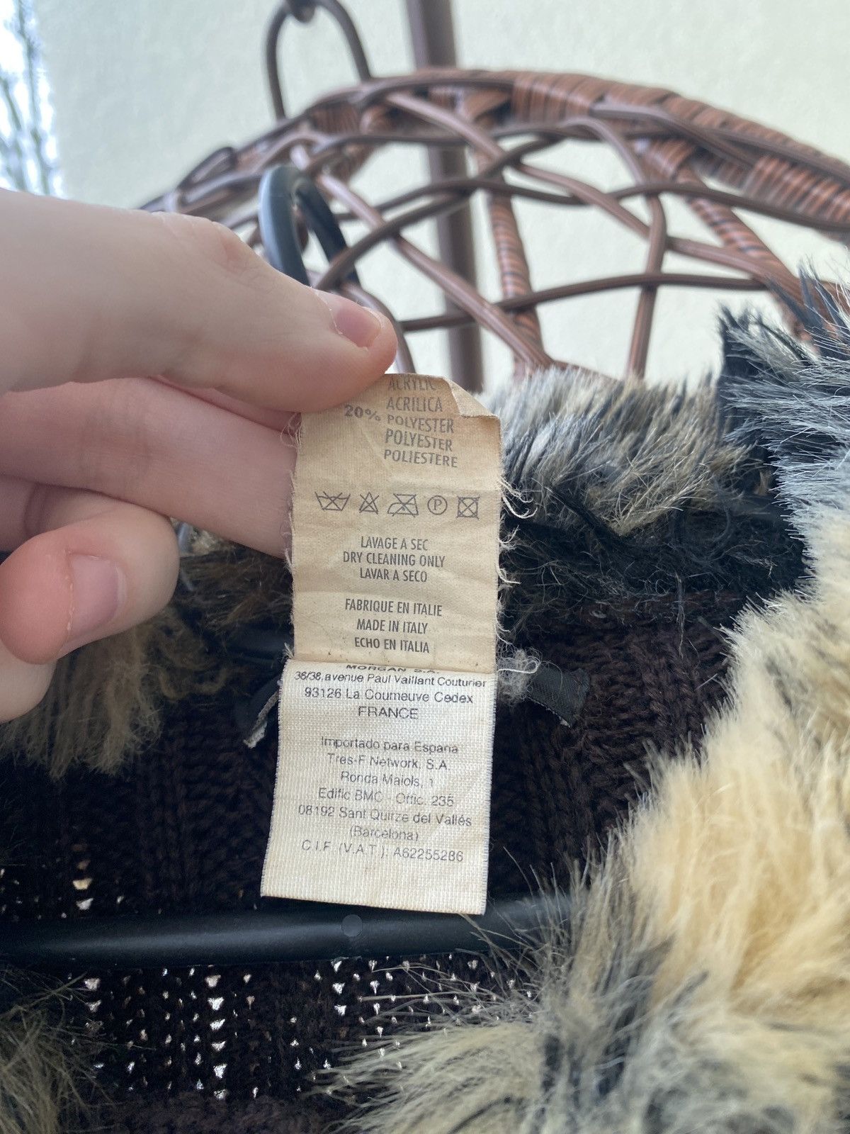 Morgan De Toi Morgan De Toi Y2K Vintage Faux Fur Zip Cardigan Jacket Size S / US 4 / IT 40 - 3 Thumbnail