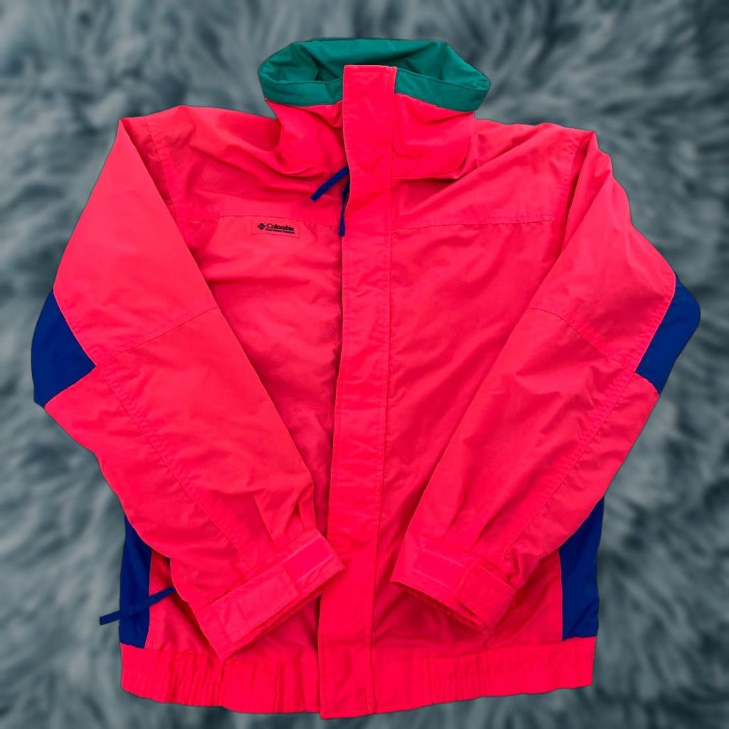 Vintage VINTAGE Columbia Jacket Women Parka L Pink Full Zip Logo All Seasons Outdoor Retro 90s Falls Womens Size L / US 10 / IT 46 - 1 Thumbnail