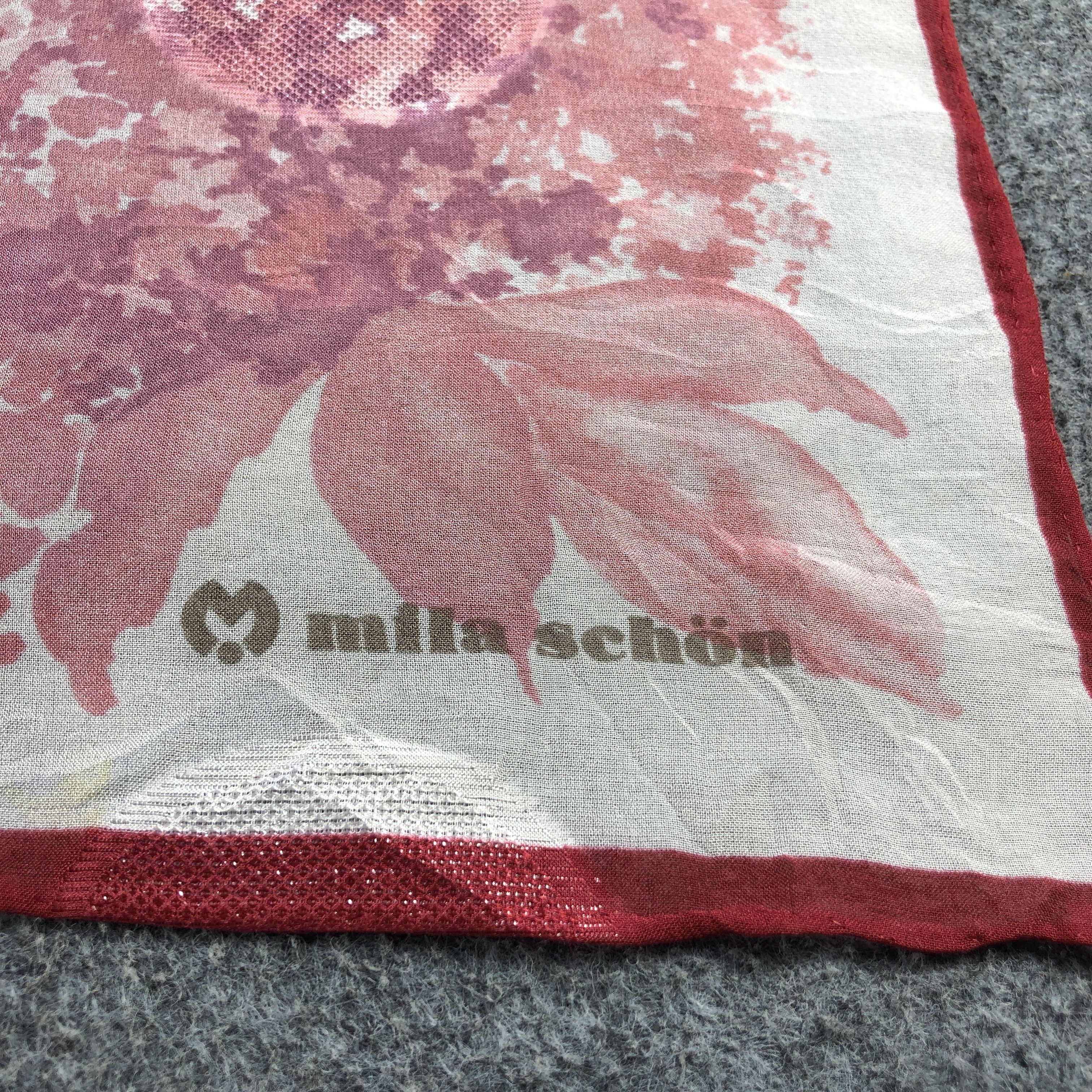 Mila Schon Vintage Mila Schon Floral Silk Scarf M1264 Size ONE SIZE - 4 Thumbnail