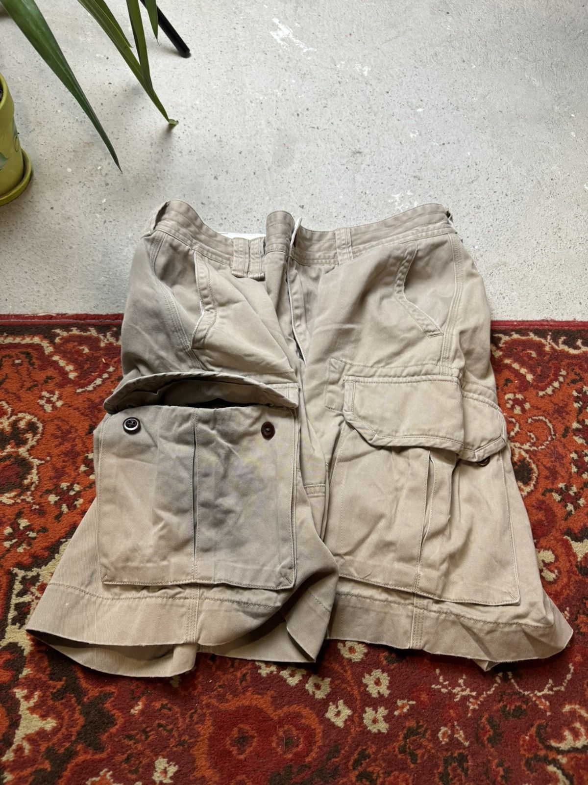 Polo Ralph Lauren × Vintage Vintage Y2K Polo Ralph Lauren Cargo Baggy Shorts Size US 36 / EU 52 - 4 Thumbnail