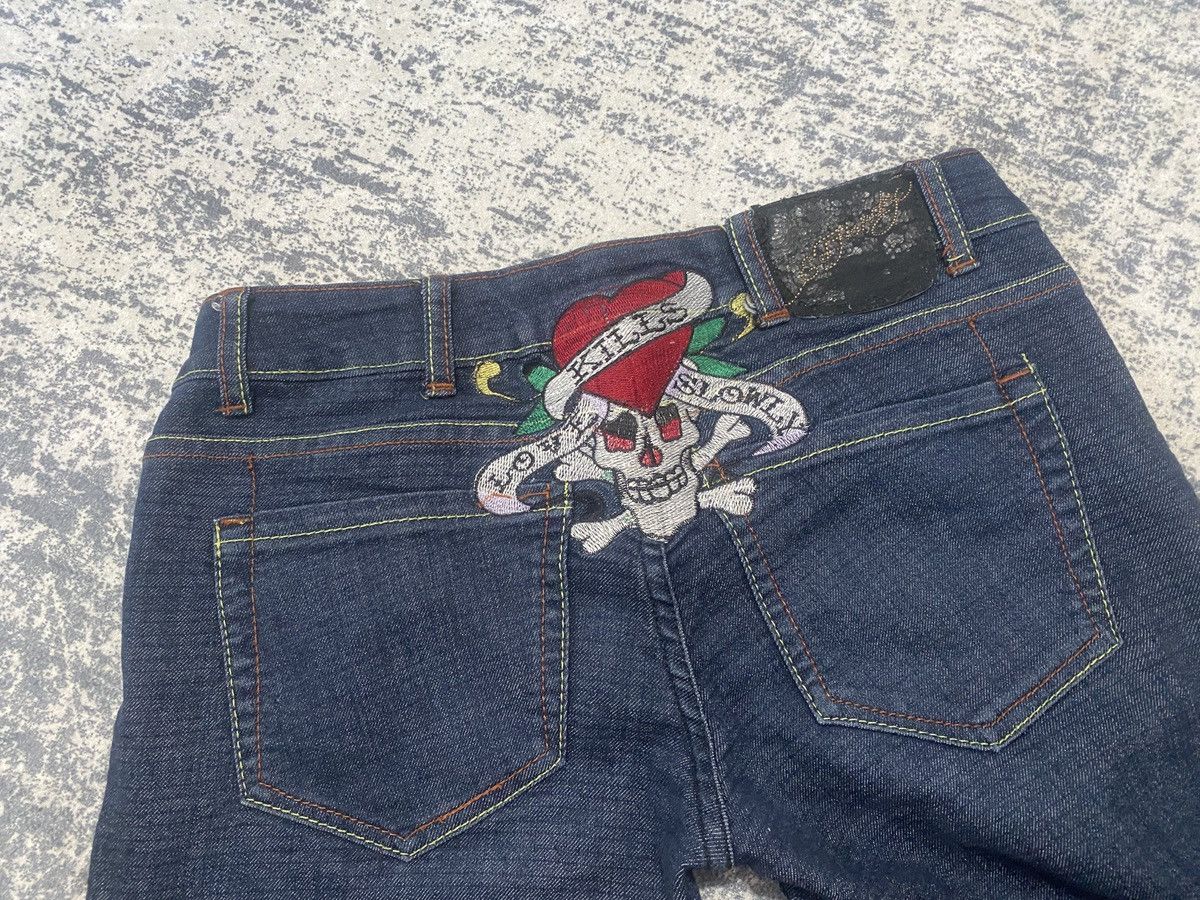 Christian Audigier Ed hardy x christian audiger vintage drip skull in ass jeans Size 29" - 7 Thumbnail