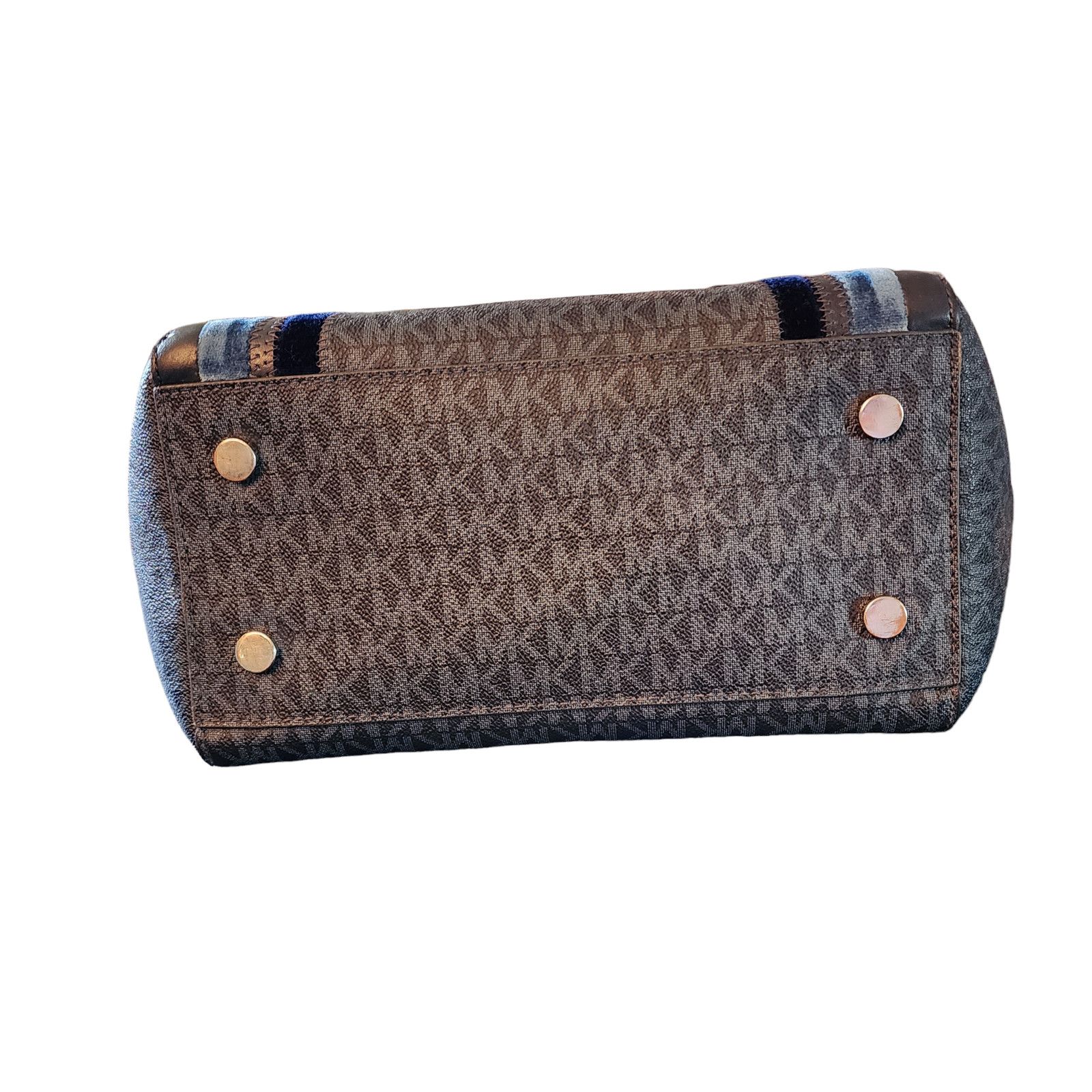 Michael Kors Michael Kors Whitney Signature Logo Tote (Blue/Multi) Size ONE SIZE - 5 Thumbnail