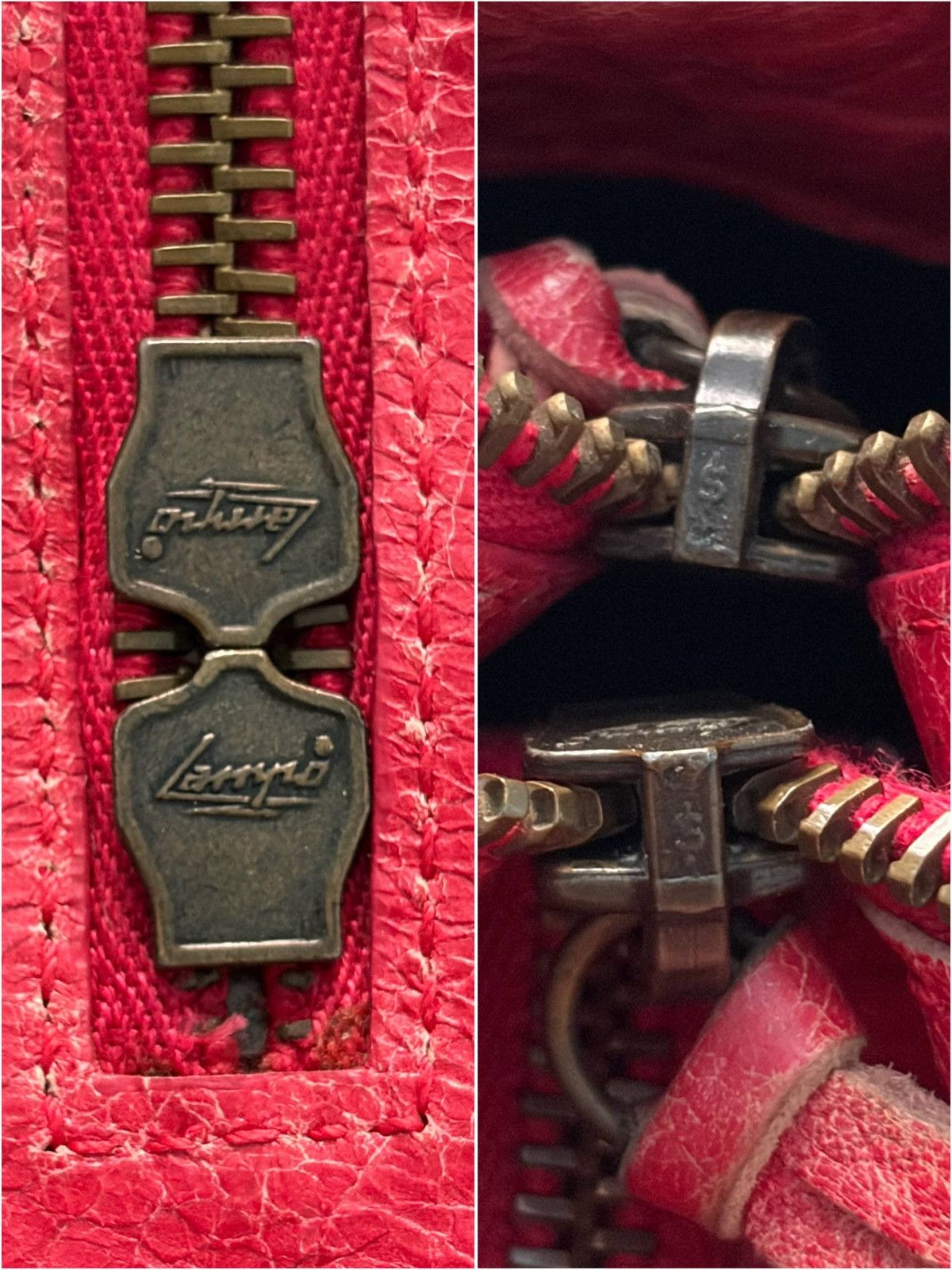 Balenciaga 2012 BALENCIAGA Rose Jaipur Lambskin Leather Motorcycle City Size ONE SIZE - 14 Thumbnail