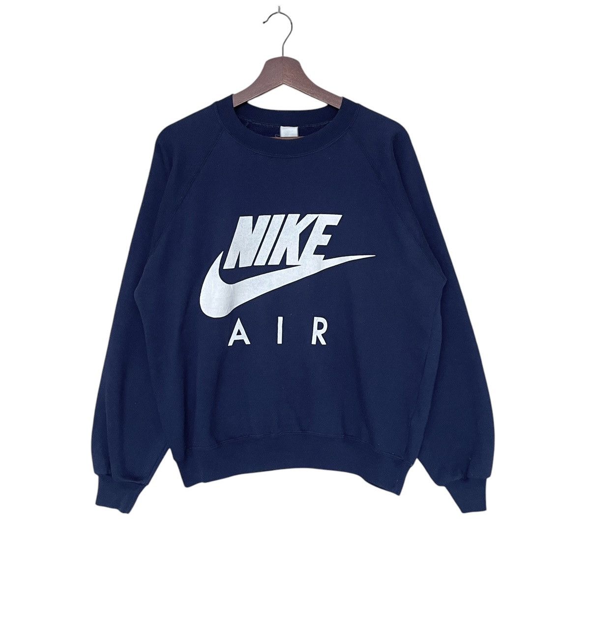 Nike × Vintage Vintage Brand Nike Big Logo Swoosh Sweatshirt 1990s Size US M / EU 48-50 / 2 - 1 Thumbnail