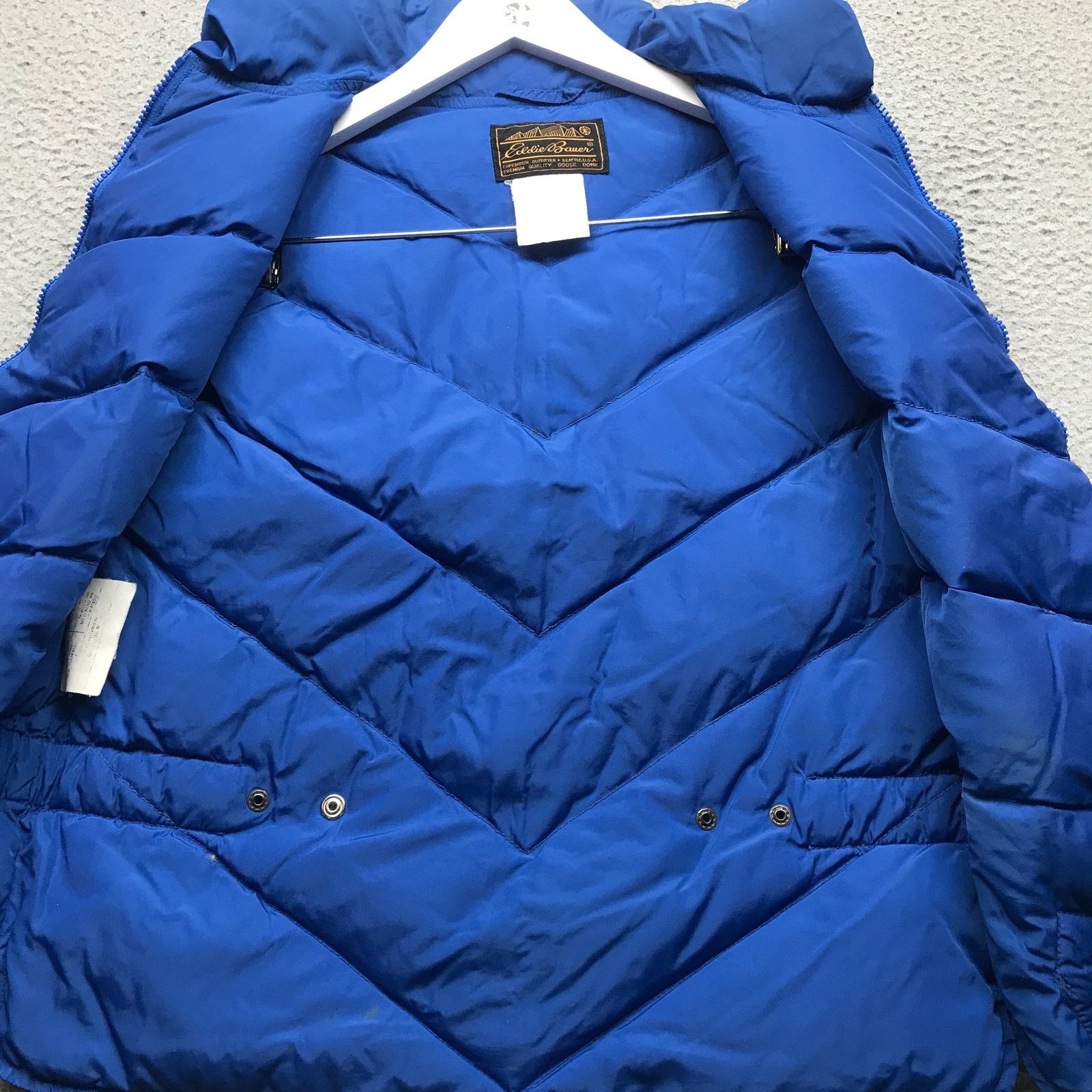 Eddie Bauer Vintage Eddie Bauer Puffer Goose Down Vest Jacket Men M Blue Size US M / EU 48-50 / 2 - 7 Thumbnail