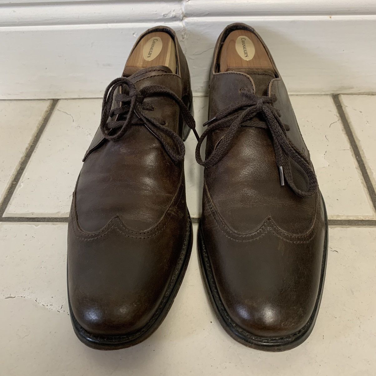 John Varvatos John Varvatos Brown Leather Shoes Size 9.5 Size US 9.5 / EU 42-43 - 3 Thumbnail