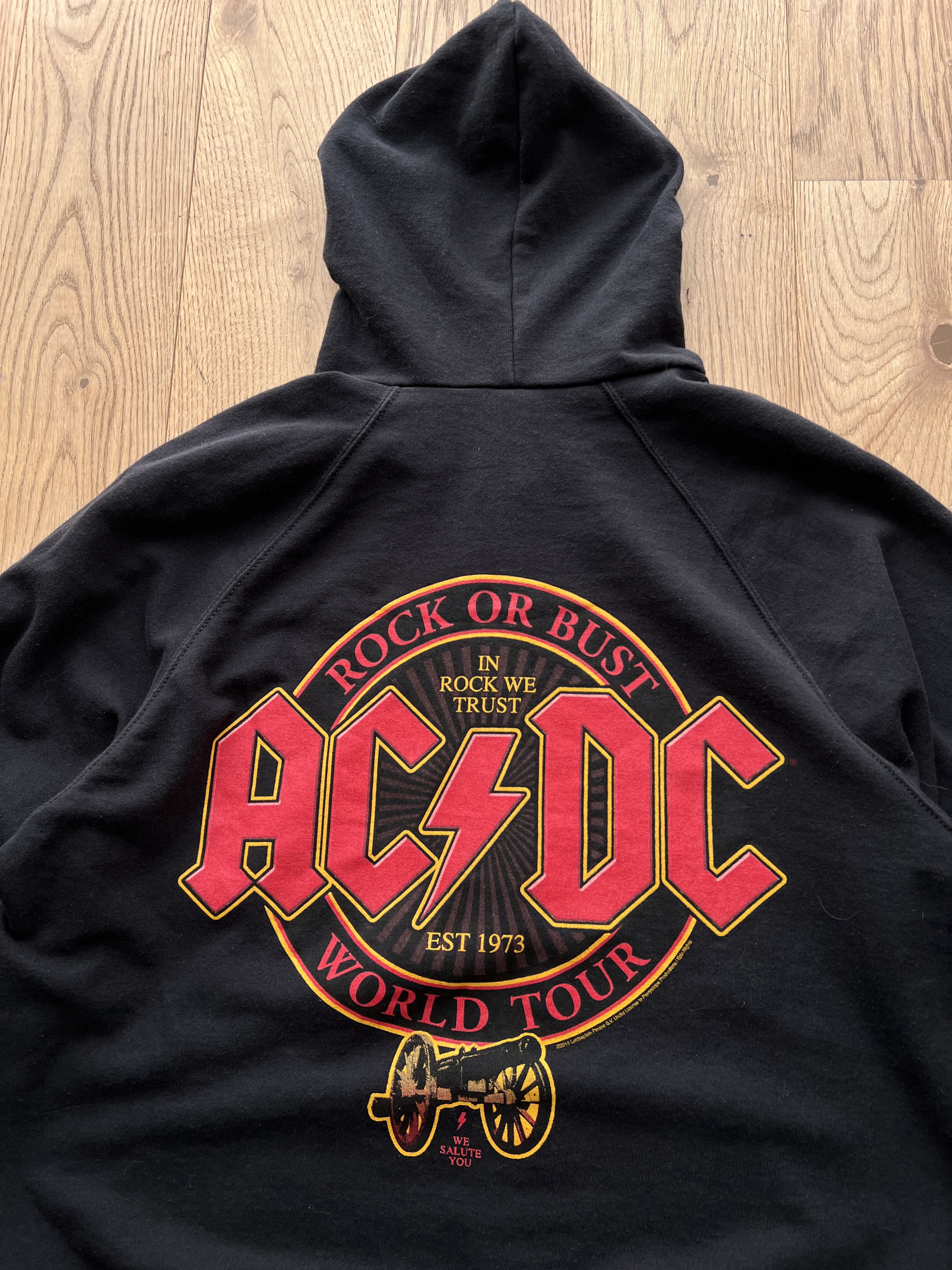 AC/DC Rare! AC/DC vintage zip hoodie World tour promo album rock Size US XL / EU 56 / 4 - 17 Thumbnail