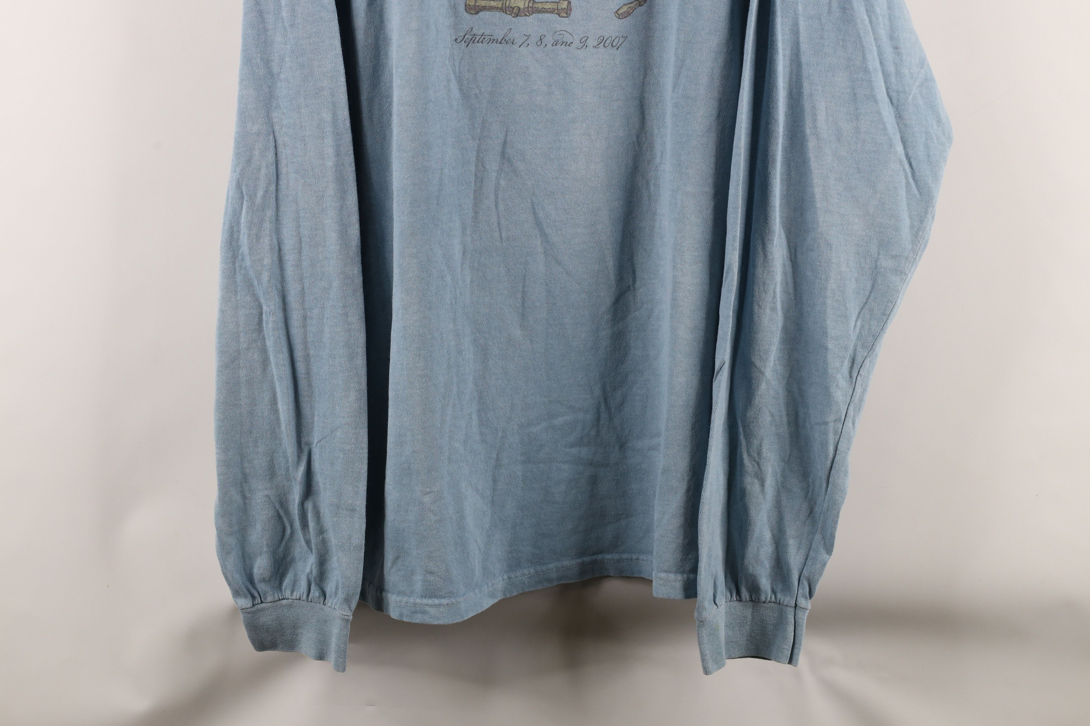 Vintage Vintage Y2K Stonewash Wooden Festival Long Sleeve T-Shirt Size US L / EU 52-54 / 3 - 3 Thumbnail