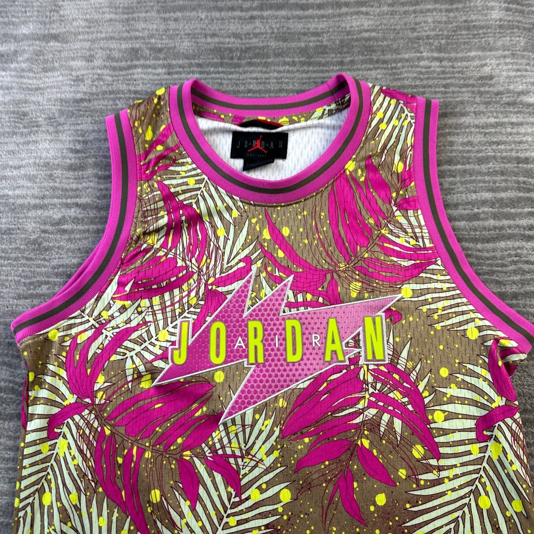 Jordan Brand Jordan Tank Mens Small Purple All Over Print Floral South Beach Size US S / EU 44-46 / 1 - 3 Thumbnail