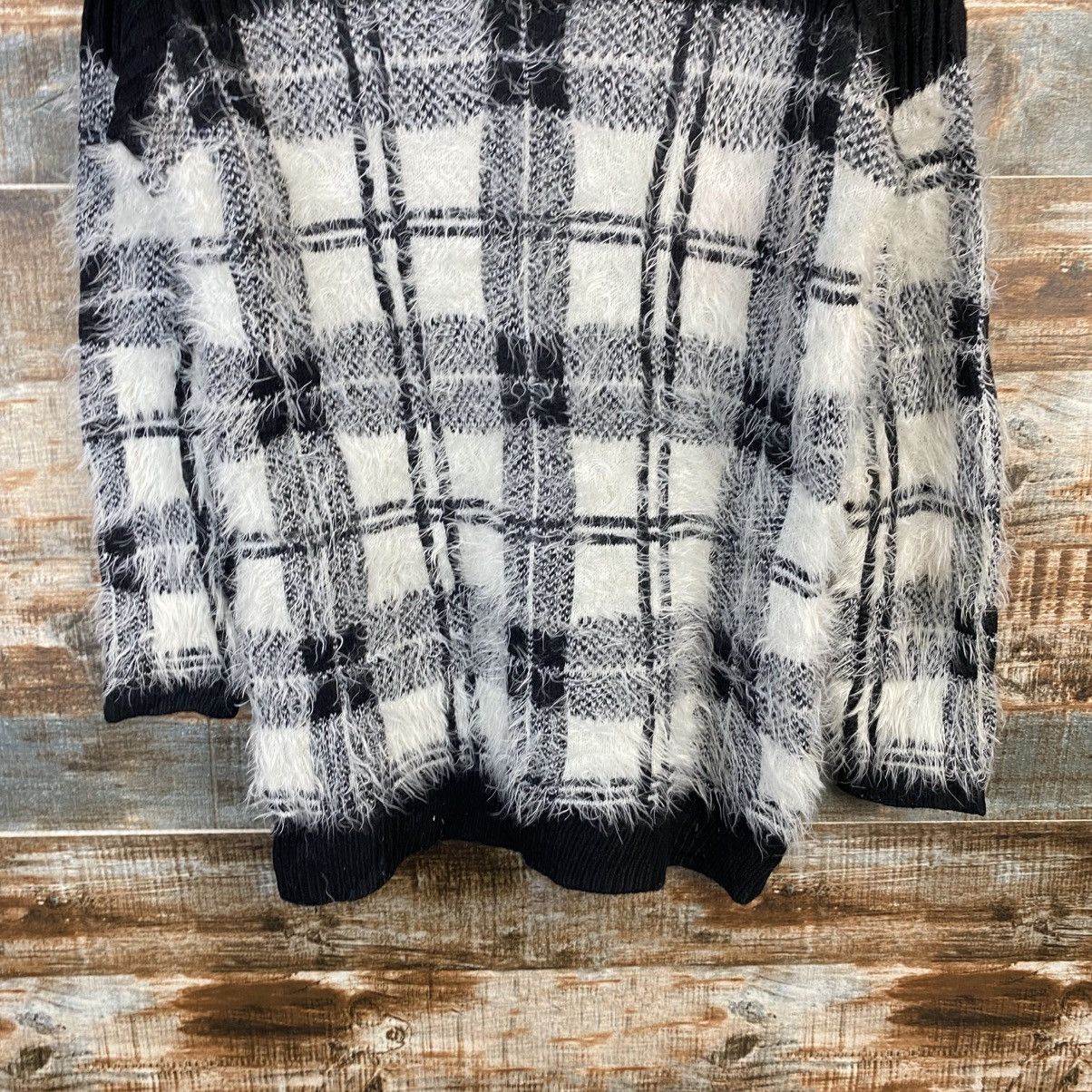 Japanese Brand DL Ingni Black Mohair shaggy fur Knitwear #C1088 Size M / US 6-8 / IT 42-44 - 6 Thumbnail