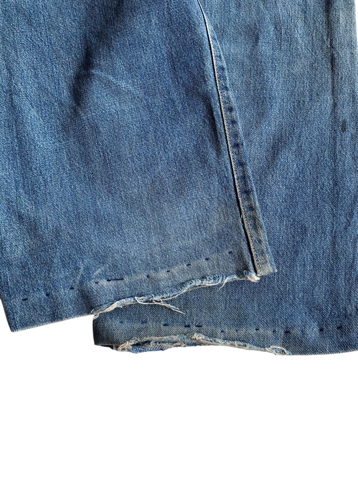 If Six Was Nine VINTAGE EDWIN 505 SELVEDGE BAGGY MUDWASH DISTRESSED DENIM Size US 29 - 18 Thumbnail