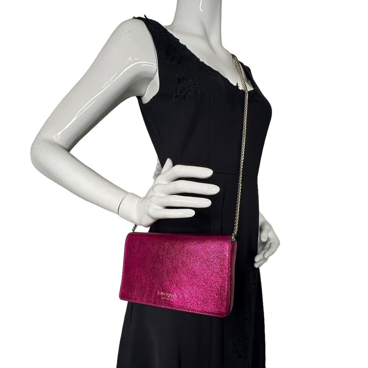 Kate Spade Kate Spade spencer metallic chain wallet Crossbody Bag Size ONE SIZE - 4 Thumbnail