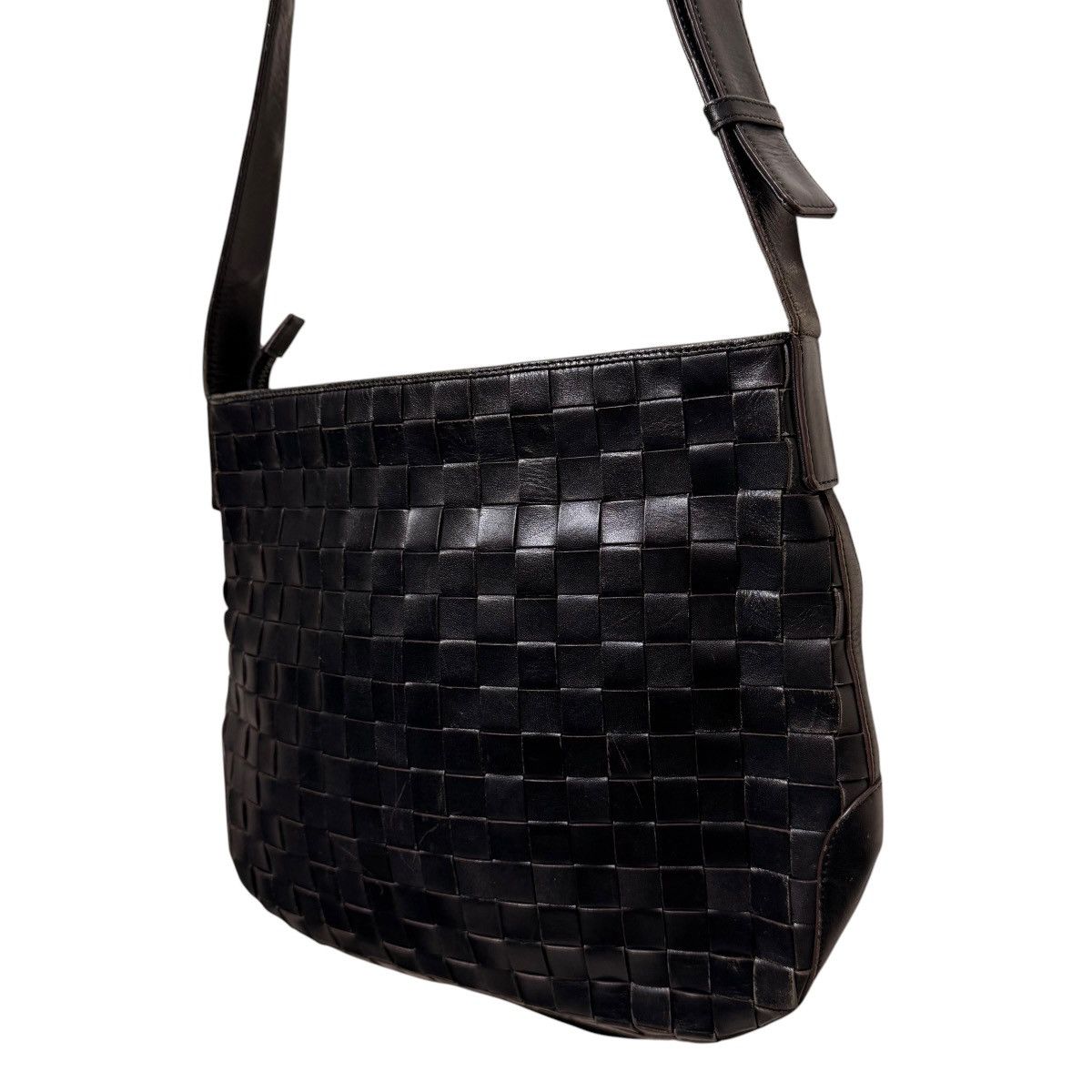 Issey Miyake 762 90s ISSEY MIYAKE IM PRODUCT bag woven leather shoulder Size ONE SIZE - 5 Thumbnail
