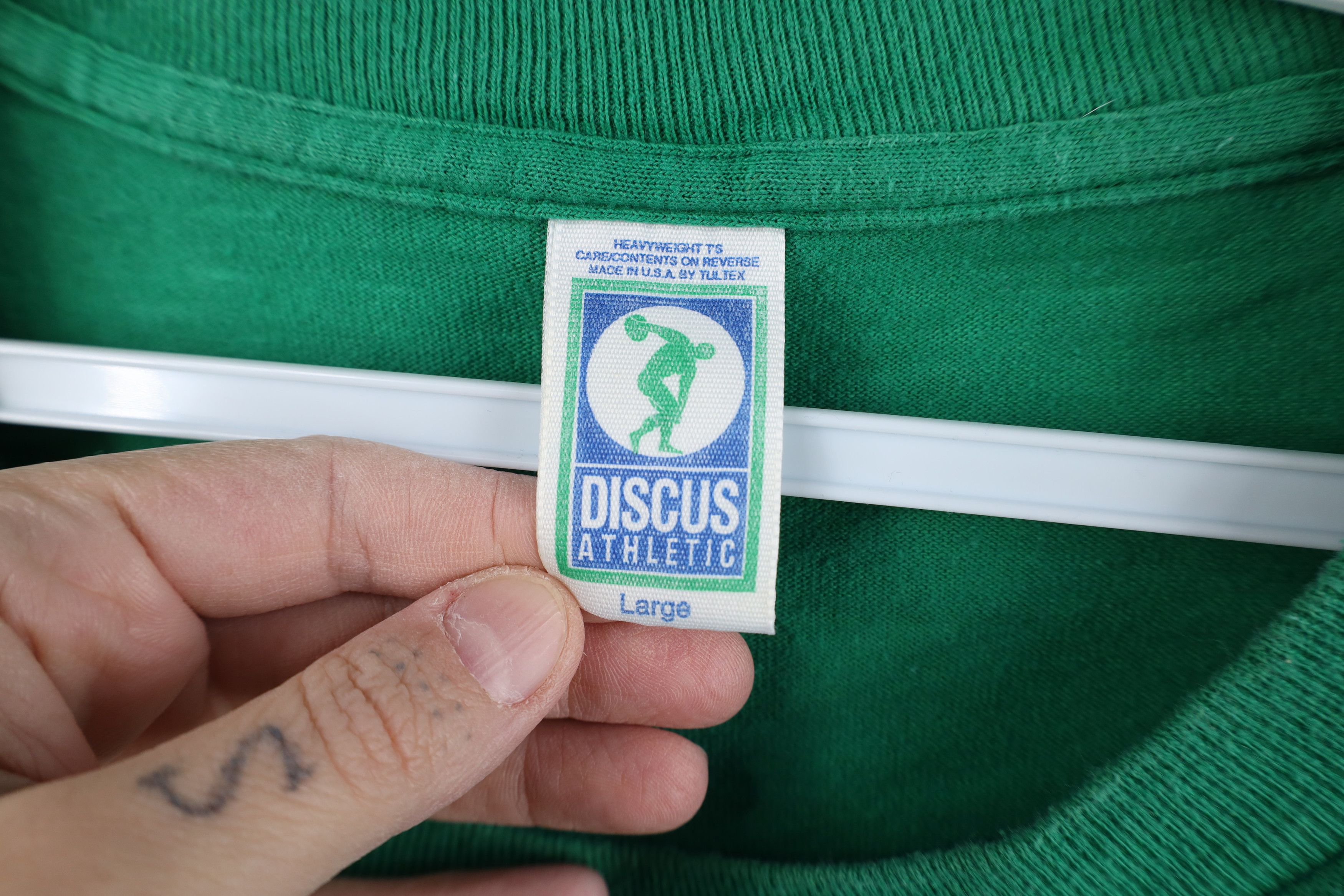 Vintage Vintage 90s Streetwear Blank Heavyweight Cotton T-Shirt USA Size US L / EU 52-54 / 3 - 5 Thumbnail