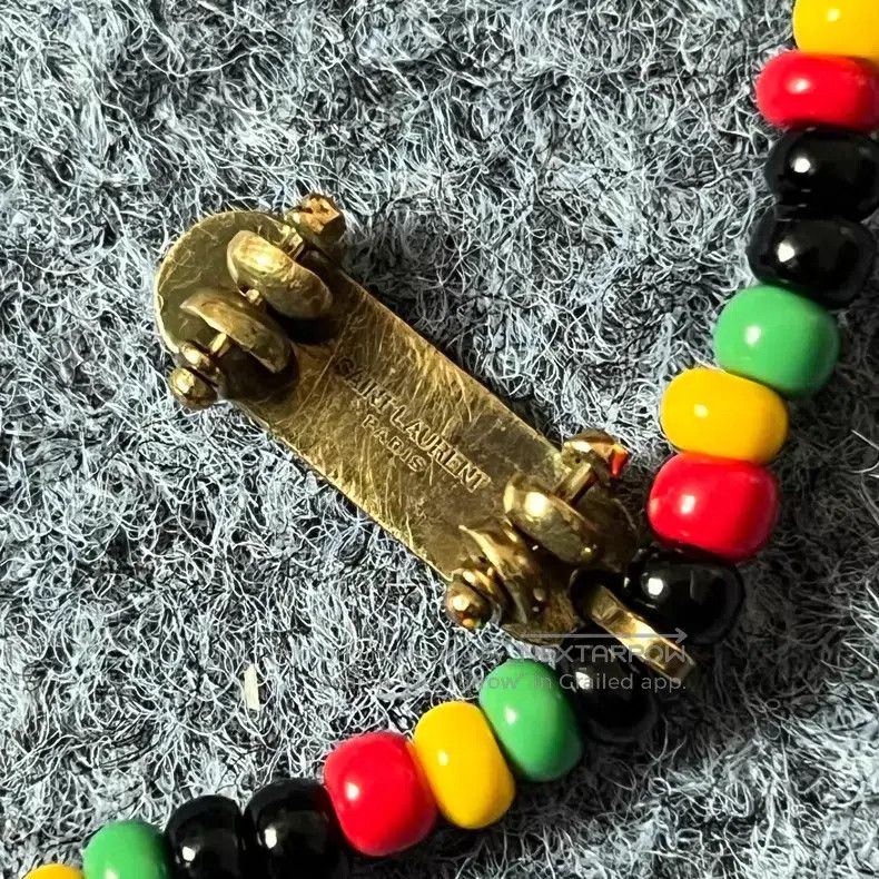Saint Laurent Paris Saint Laurent Paris Colorful Bead Skateboard Pendant Neckl Size ONE SIZE - 7 Thumbnail