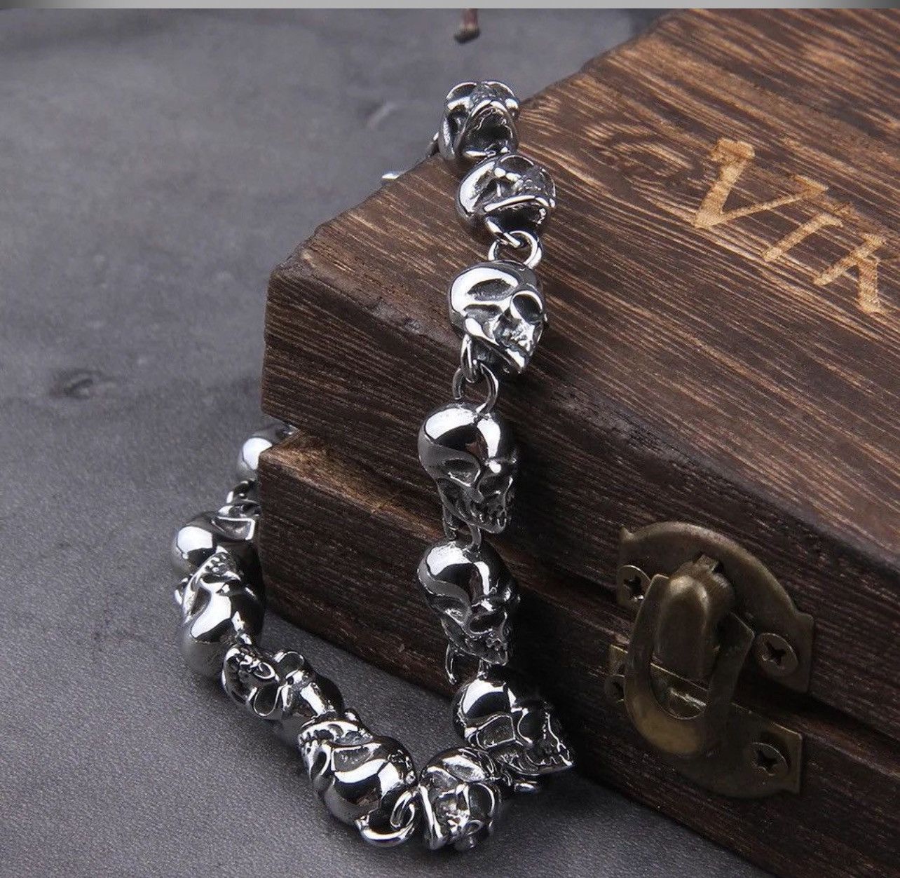 Other punk skull chain bracelet Size ONE SIZE - 3 Thumbnail