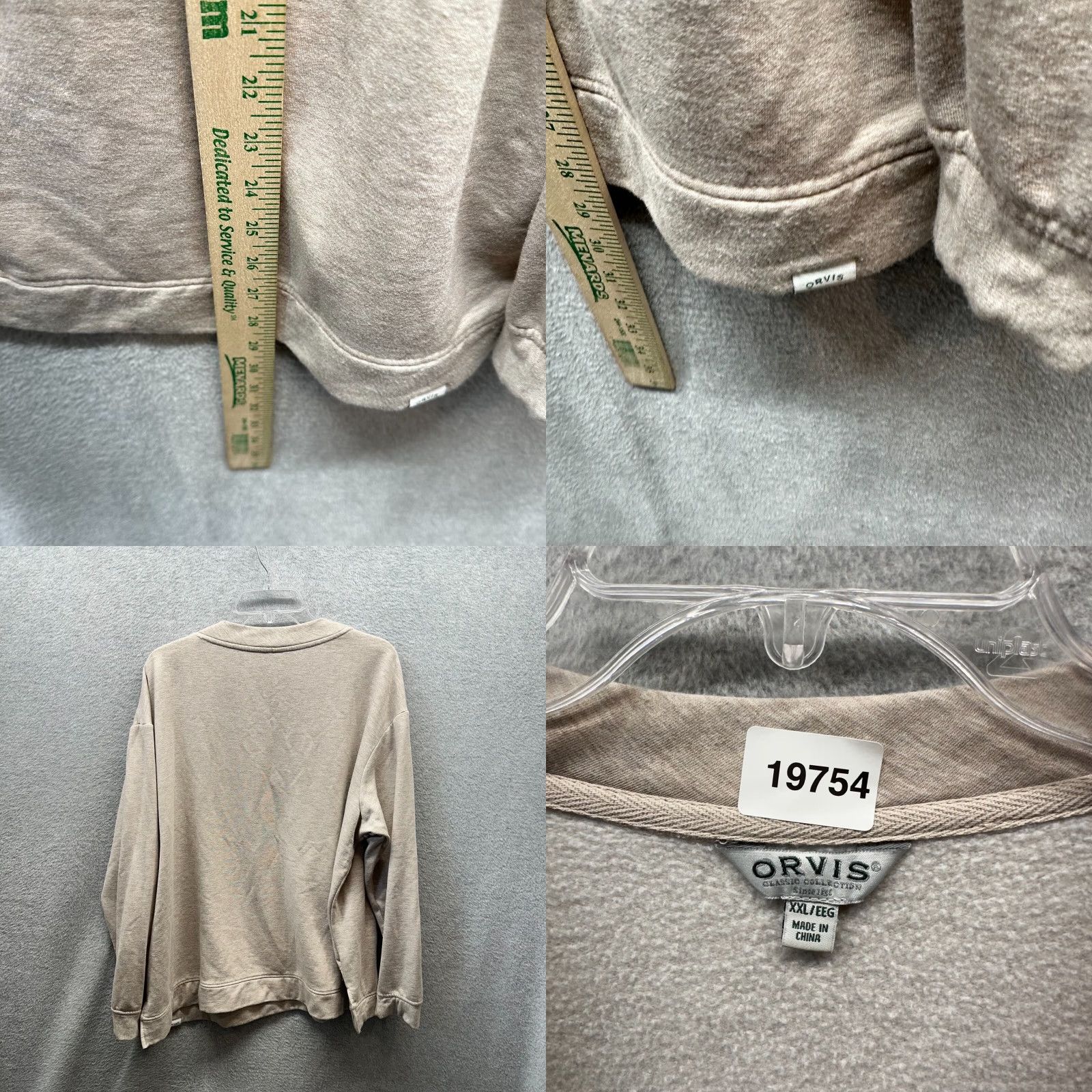 Orvis VINTAGE Orvis Sweater Womens 2XL Brown V-Neck Knit Pullover Long Sleeve Casual Womens 80s 90s American Size XXL / US 16-18 / IT 52-54 - 9 Thumbnail
