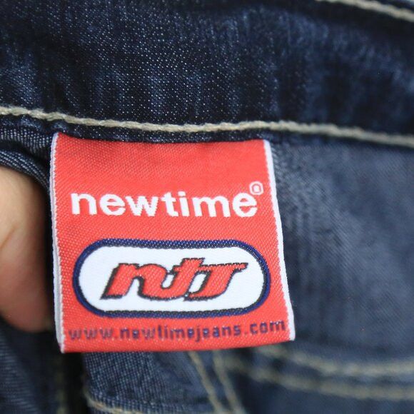 Vintage Vintage New Time High Waisted Pocket Stitch Jeans Size 27" / US 4 / IT 40 - 3 Thumbnail