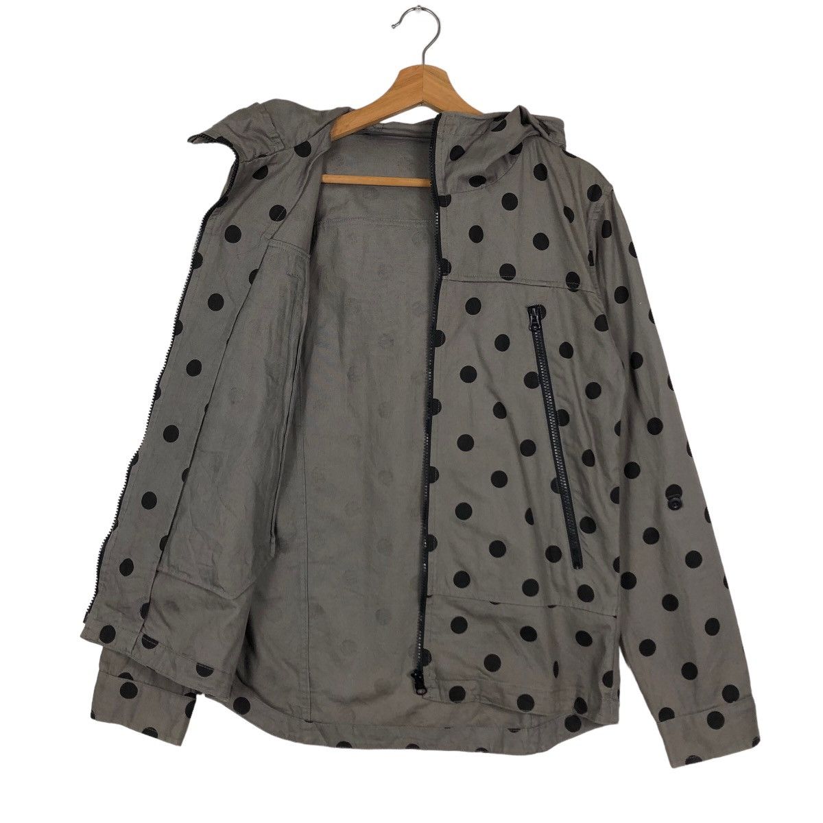 Issey Miyake 🔥Rare Polkadot Chore Jacket Hoodie Ships Jet Blue Japan Size US L / EU 52-54 / 3 - 10 Thumbnail