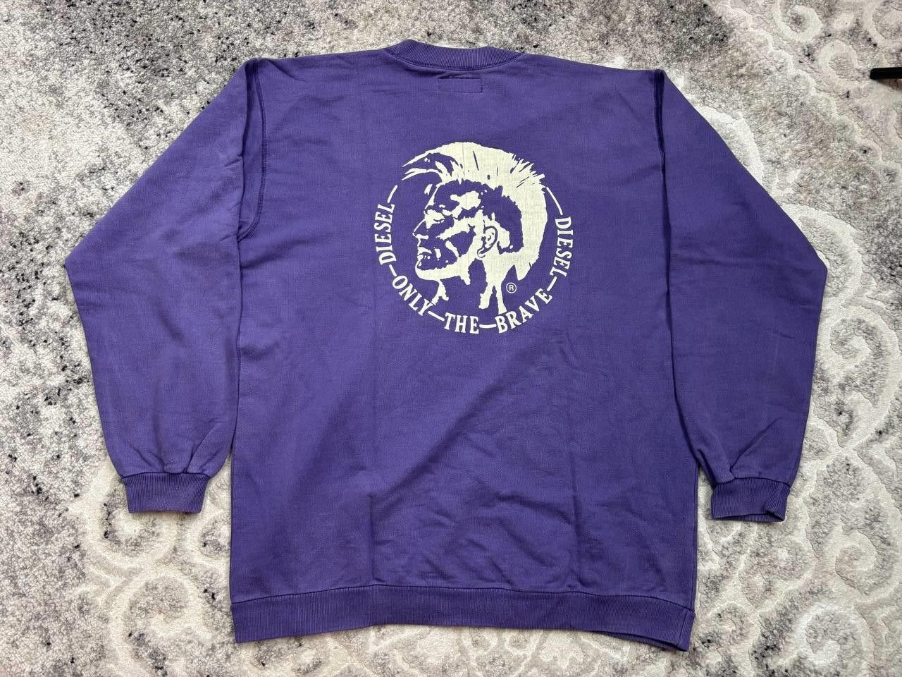 Diesel Rare Vintage Diesel Only The Brave Crewneck Purple XL Size US XL / EU 56 / 4 - 6 Thumbnail