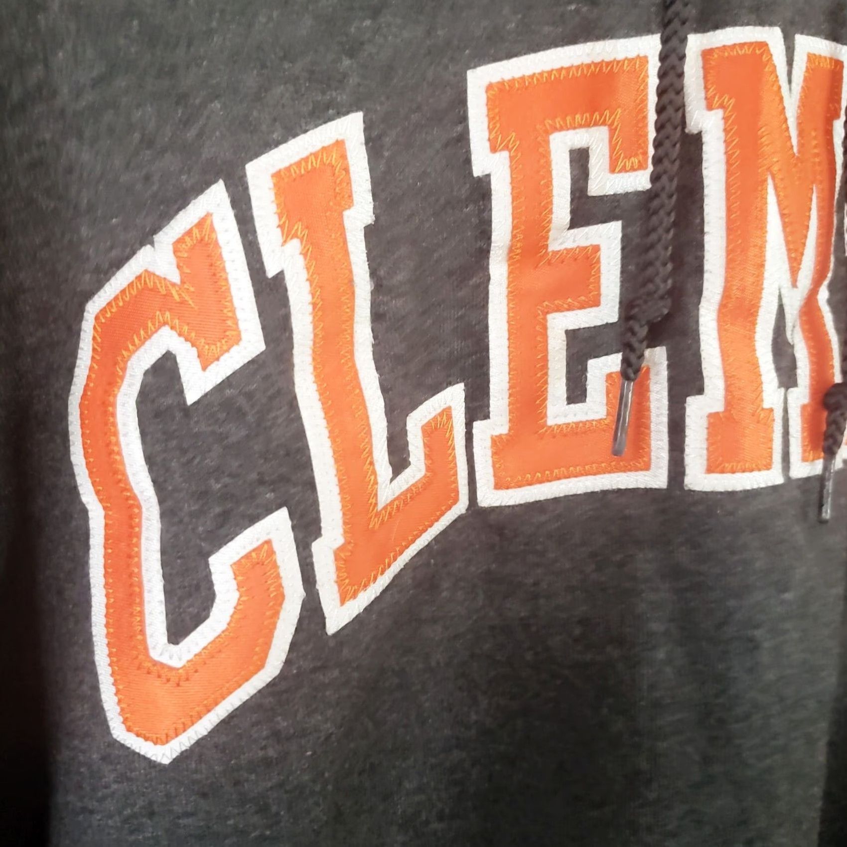 Champion Champion Clemson Tigers Embroidered Eco Fleece Hoodie Sweatshirt Mens XL Gray Size US XL / EU 56 / 4 - 6 Thumbnail