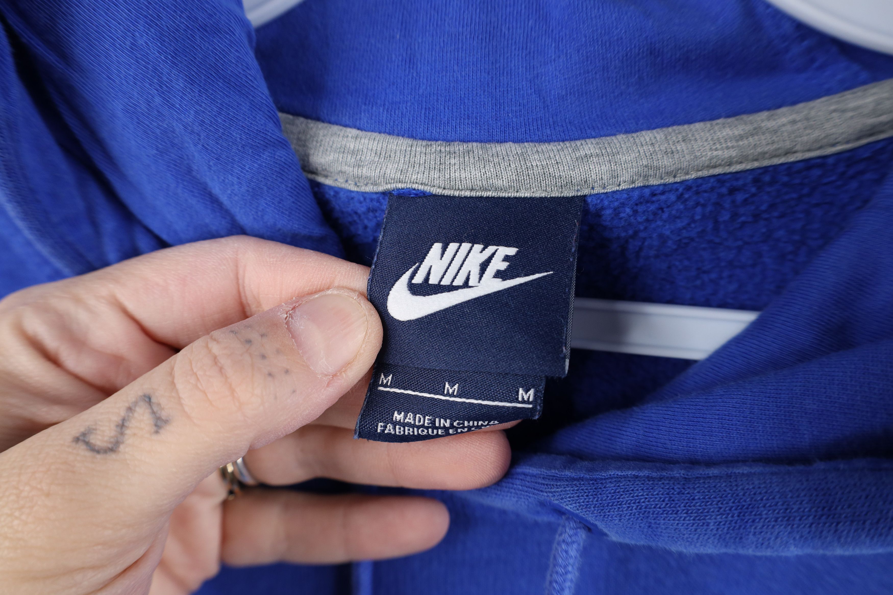 Nike Vintage Y2K Nike Spell Block Letter Hoodie Sweatshirt Blue Size US M / EU 48-50 / 2 - 9 Thumbnail