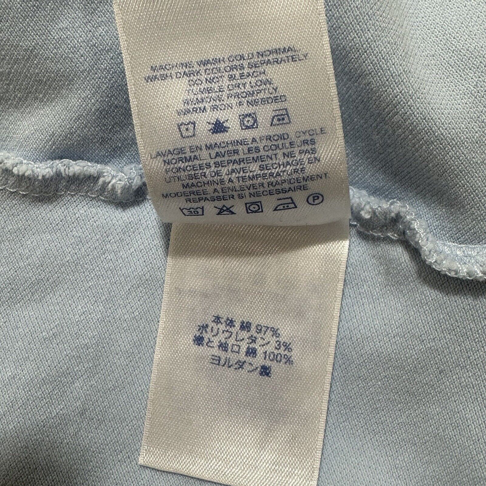Lands' End Lands' End XL Light Blue Plaid Collared Polo Shirt Dress Size XL / US 12-14 / IT 48-50 - 13 Thumbnail