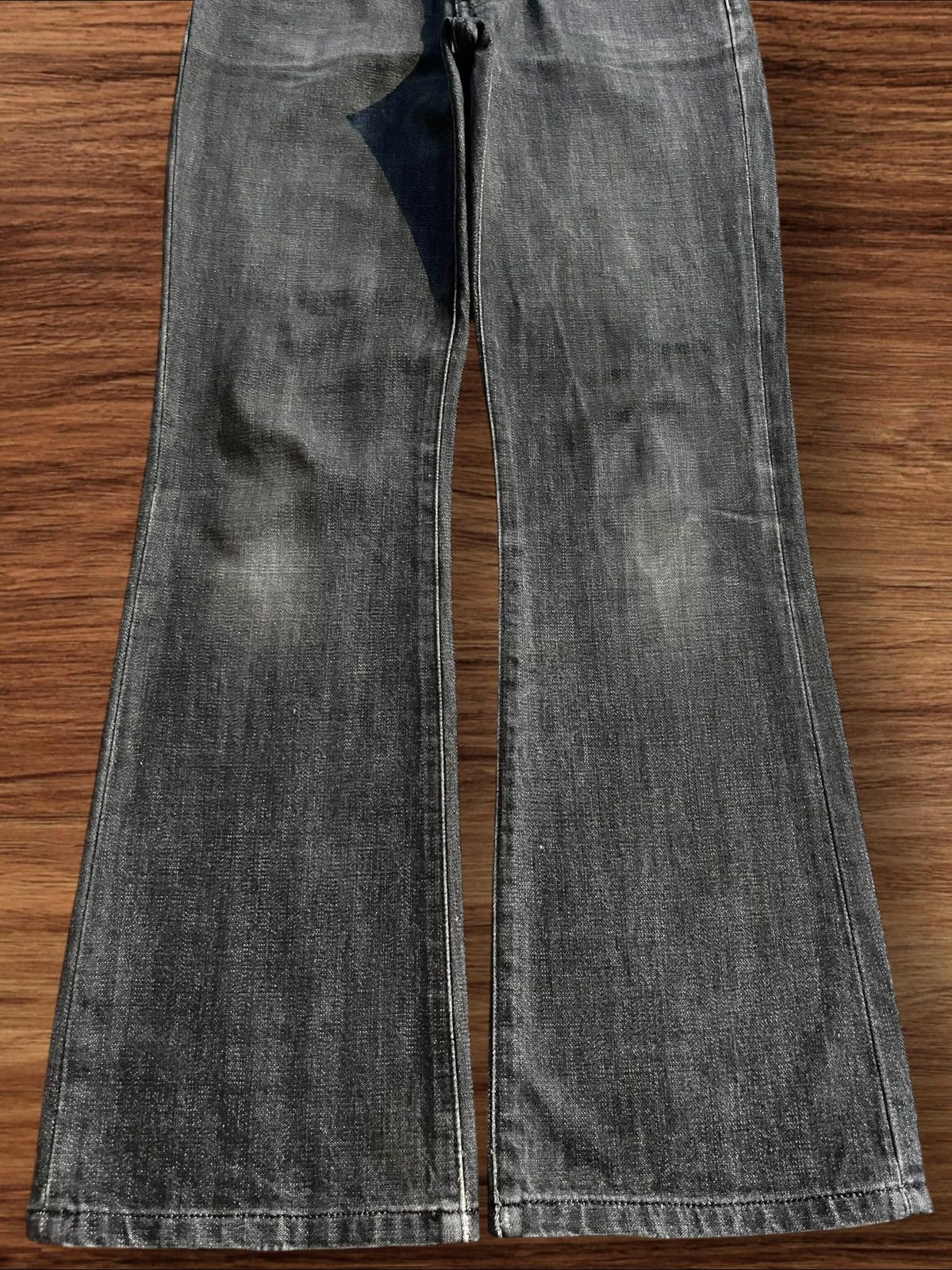 Wrangler Vintage Wrangler Made in Usa Black Wash Mid Rise Flare Jeans Size US 30 / EU 46 - 5 Thumbnail