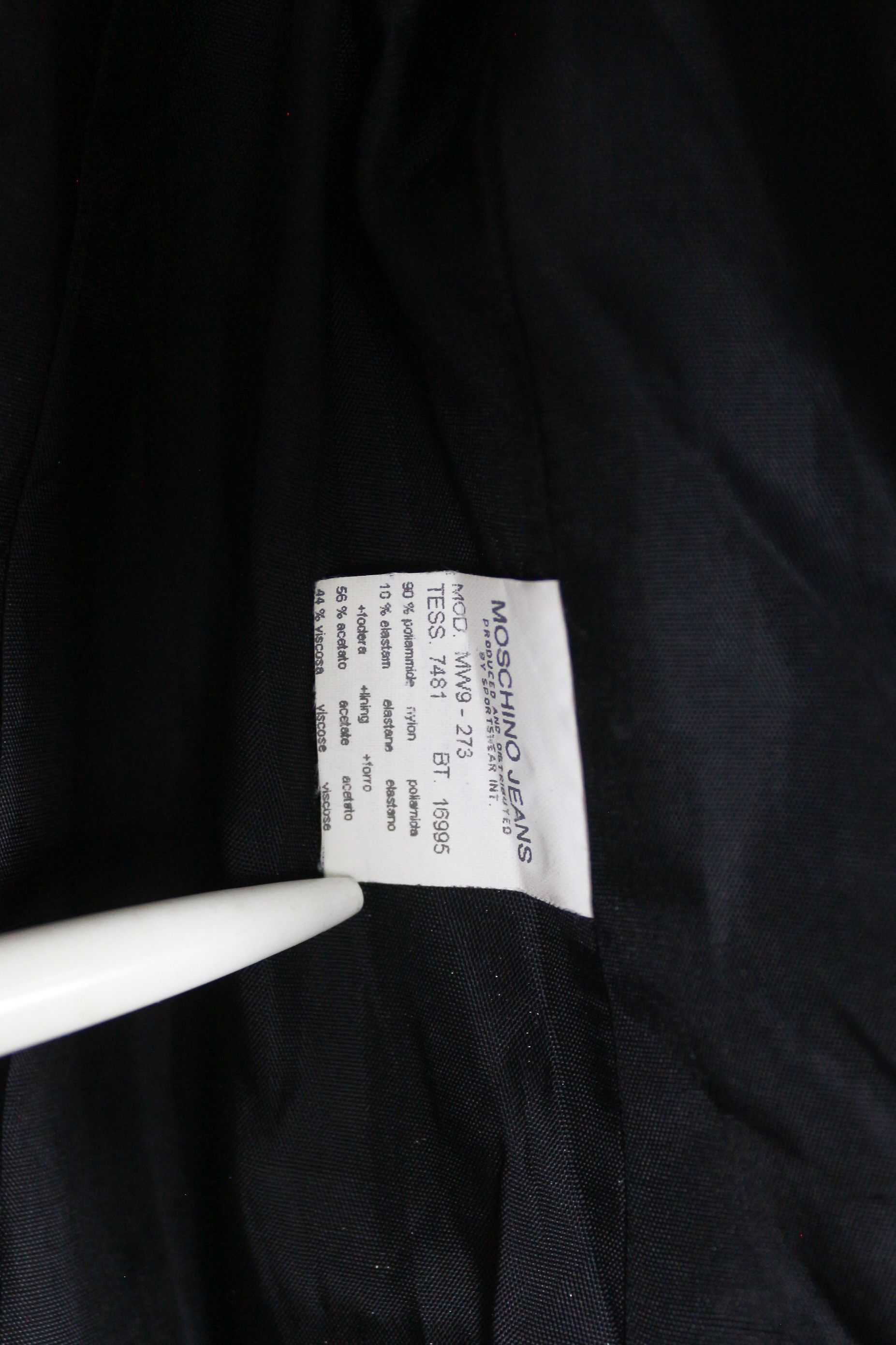 Moschino Vintage Moschino Jeans Check Black Blazer Jacket IT 40 Size S / US 4 / IT 40 - 6 Thumbnail