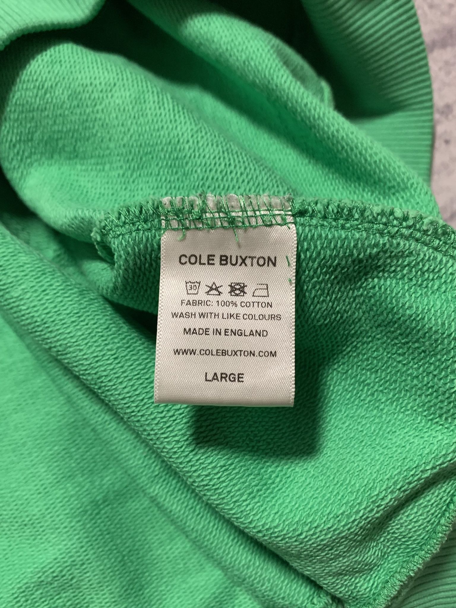 Cole Buxton Cole Buxton Green Hoodie L Size Size US L / EU 52-54 / 3 - 12 Thumbnail