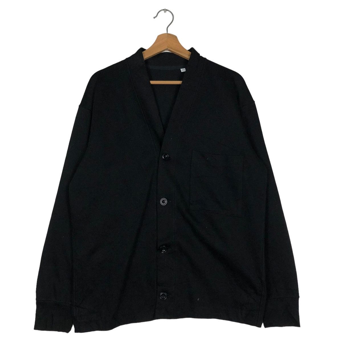 Japanese Brand 🔥VINTAGE CARDIGAN JACKET BLACK UNIQLO UNDERCOVER Size US M / EU 48-50 / 2 - 1 Thumbnail