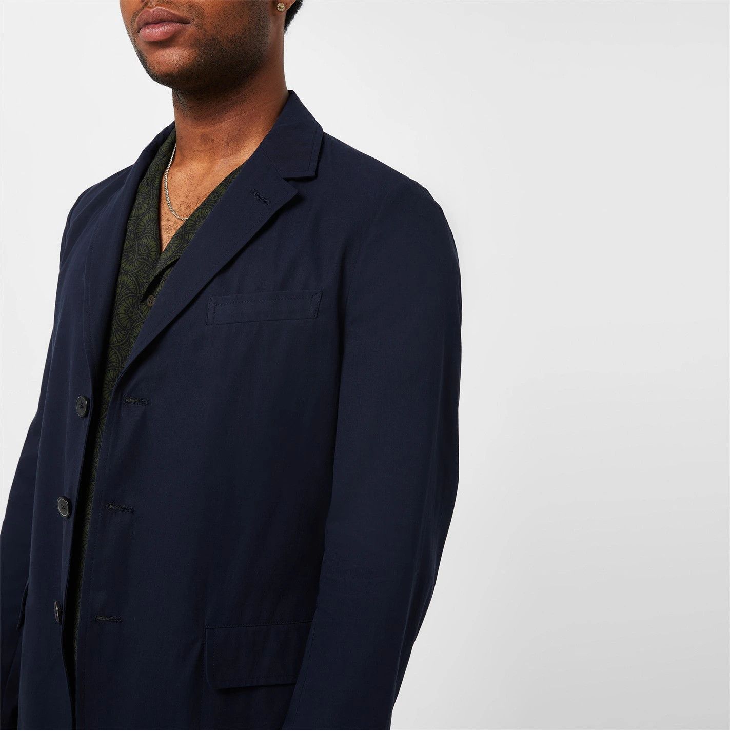 Dries Van Noten o1g2r1mq0426 Single Breasted Tailored Fit Blazer in Navy Size US M / EU 48-50 / 2 - 3 Thumbnail