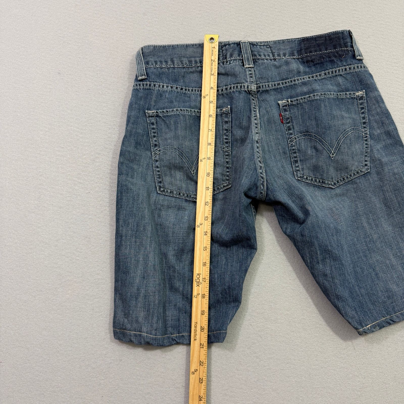 Levi's Vintage Levis 511 Jean Shorts Mens 33 Blue 11" Inseam Skinny Size US 33 - 9 Thumbnail