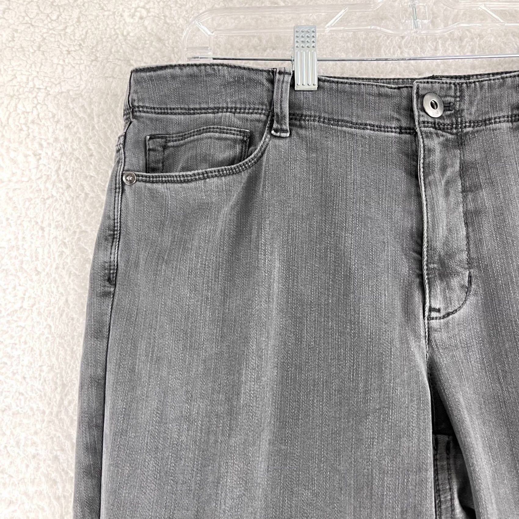 J. Jill J. Jill Slim Ankle Jeans Womens Size 12 Gray Denim Mid-Rise Casual Pants Slim Ankle Jeans Womens Gray Denim 12 Jeans Size 34" / US 12 / IT 48 - 4 Thumbnail