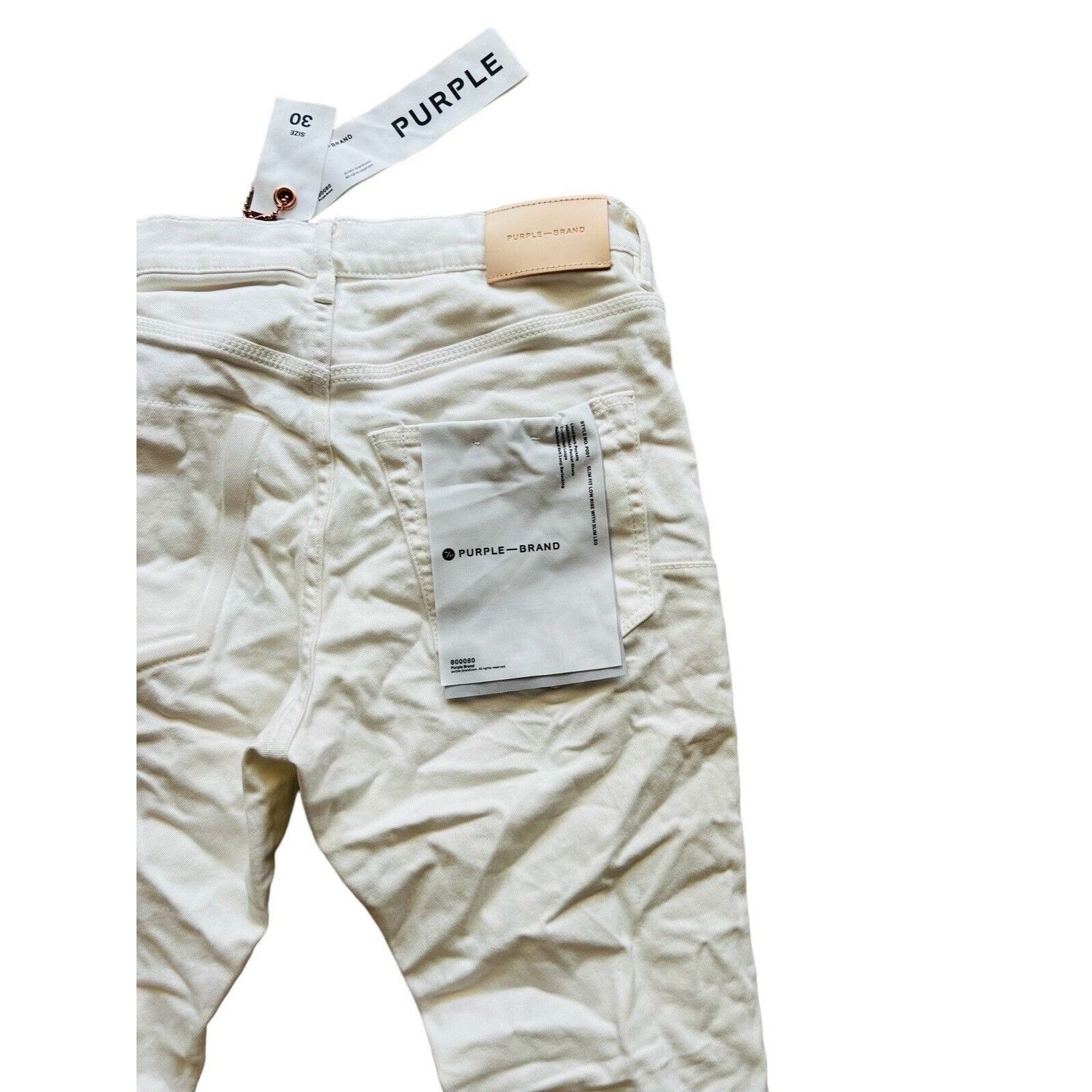 Purple Purple Brand Jeans Mens Slim Fit White P001 $265 Size 30/30 Size US 30 / EU 46 - 6 Thumbnail