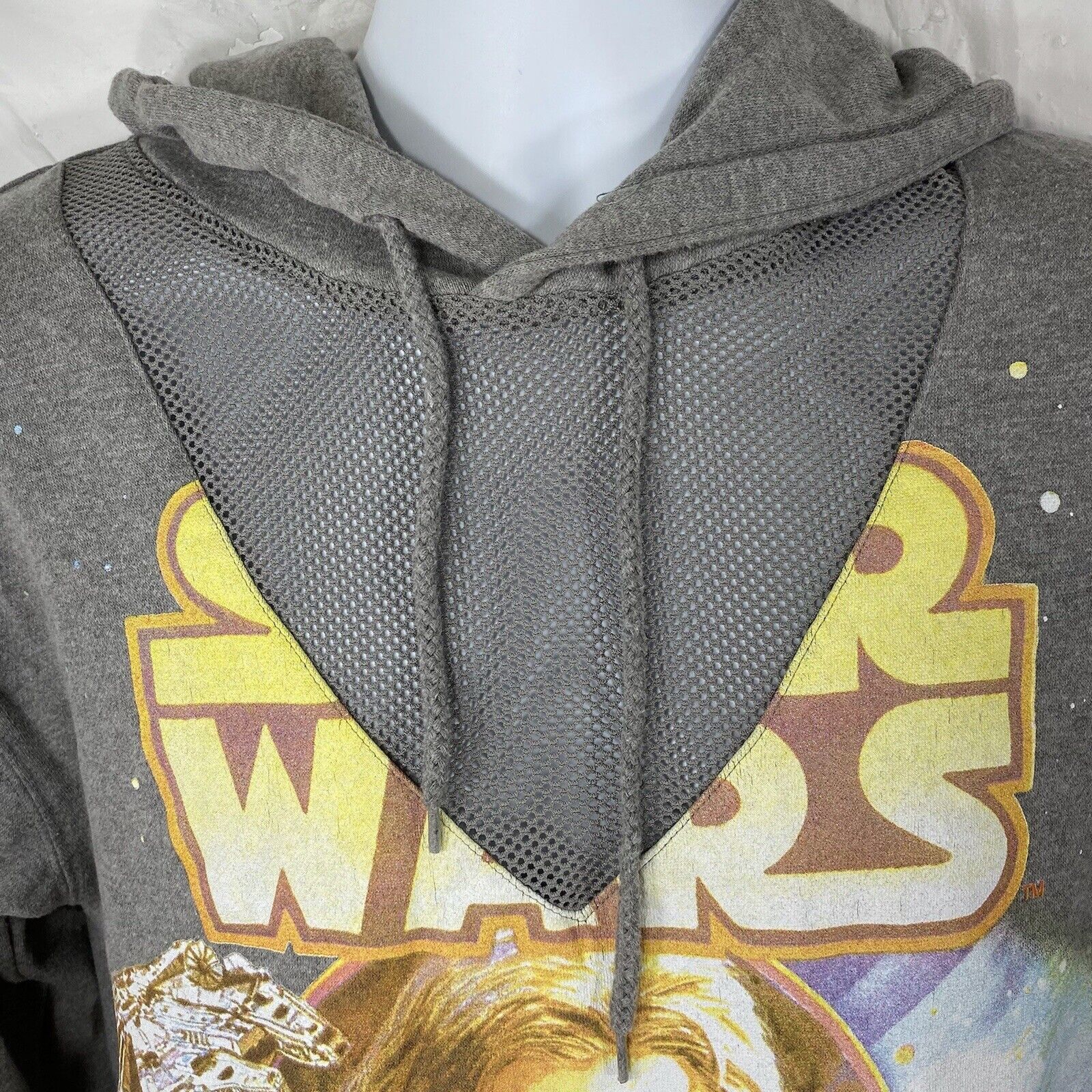 Star Wars Star Wars Small Fleece Gray Hoodie Movie Sweatshirt Size S / US 4 / IT 40 - 2 Thumbnail