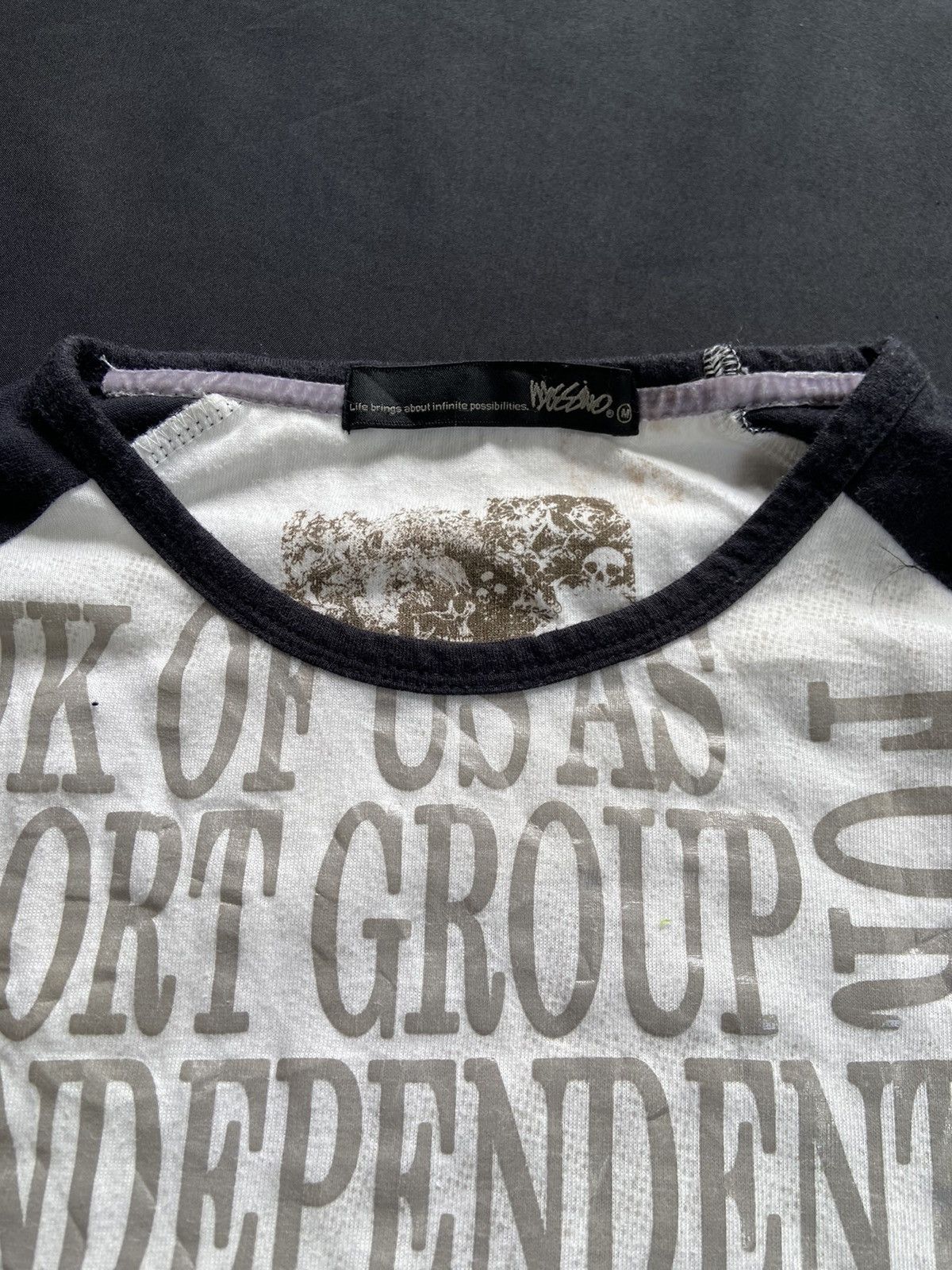 Japanese Brand THERES A WAY MOSSINO POEM RAGLAN TER Size US S / EU 44-46 / 1 - 7 Thumbnail