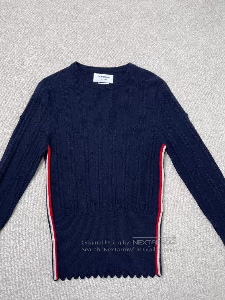 Thom Browne Thom Browne Blue sweater Size S / US 4 / IT 40 - 1 Thumbnail