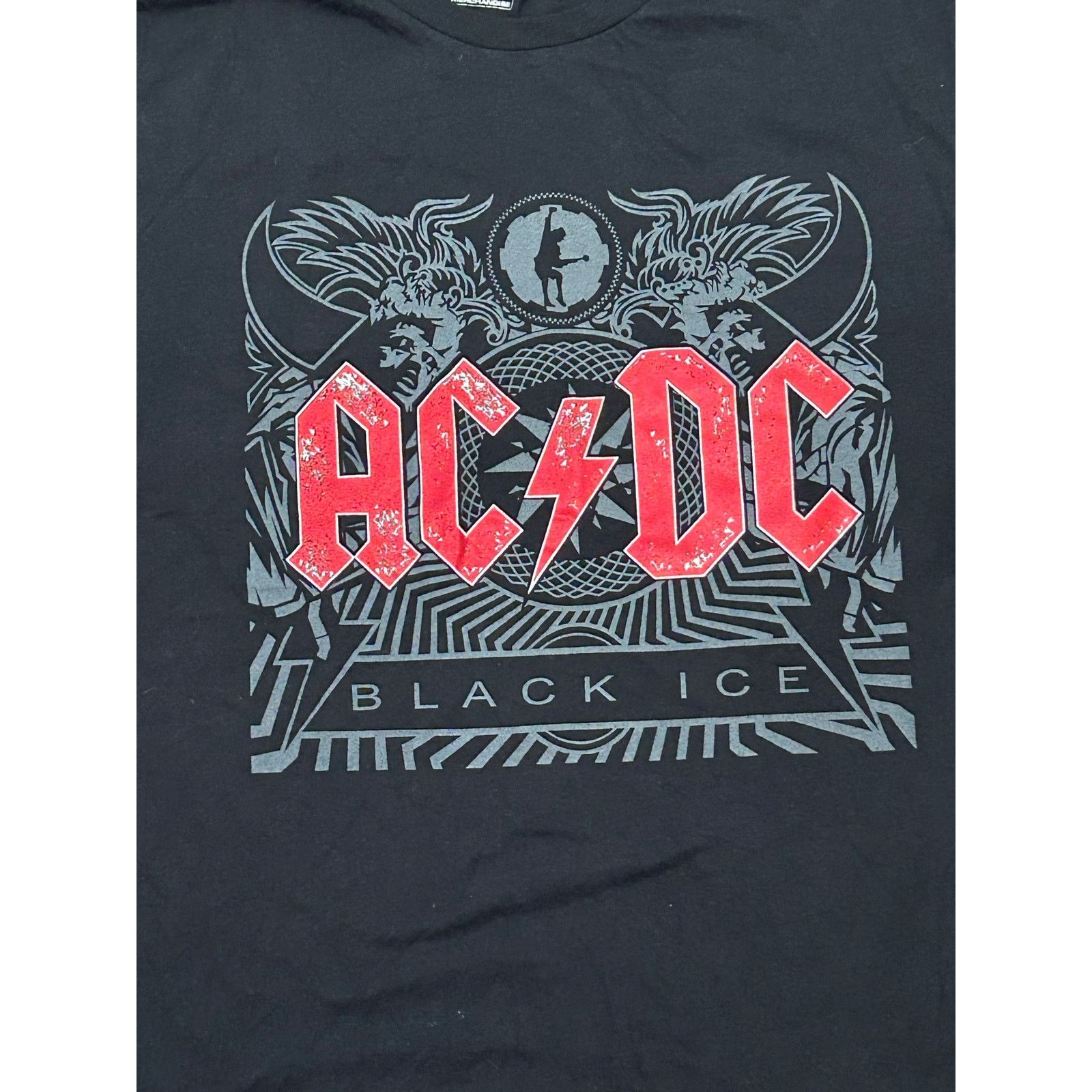 AC/DC ACDC Black Ice 2 Sided Shirt Live Nation Red Stitching Large Size US L / EU 52-54 / 3 - 2 Thumbnail