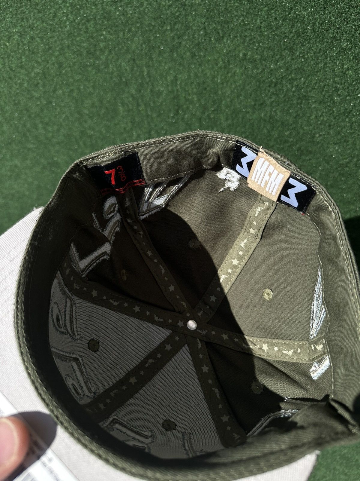 Aris Tatalovich VERY RARE MURD333R.FM 7 3/8 FTTED OLIVE CAP HAT Size ONE SIZE - 5 Thumbnail