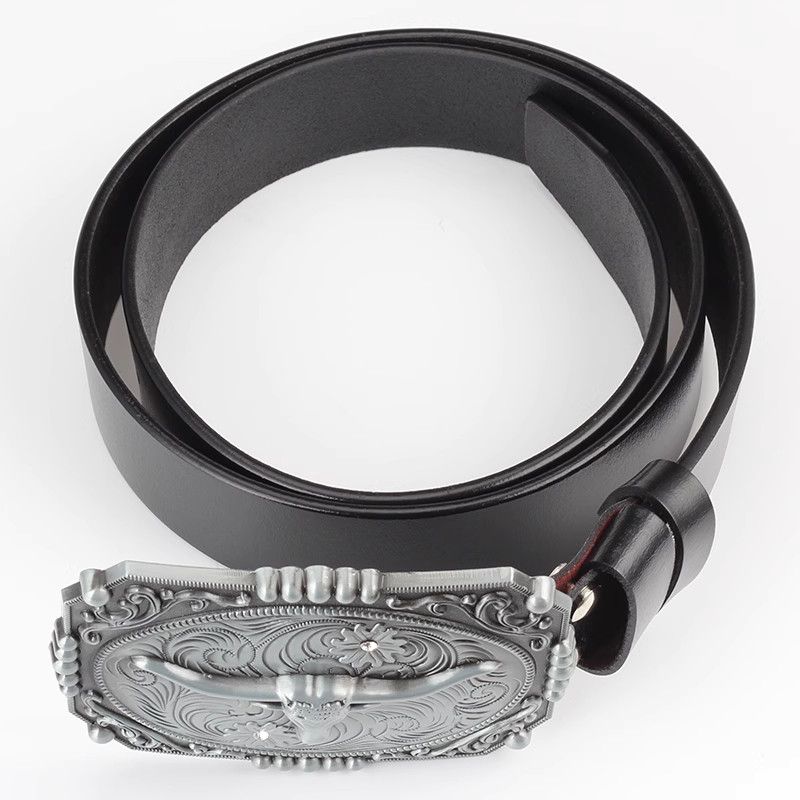 Designer Modern Vintage Belt Riveted Belts Menswear Accessories Size ONE SIZE - 4 Thumbnail